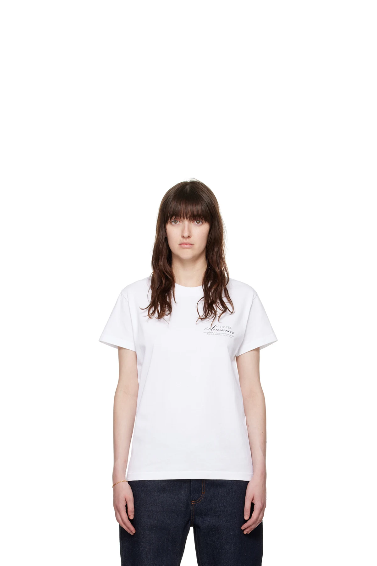 White JJJJound Edition 'Hôtel Souvenirs' T-Shirt