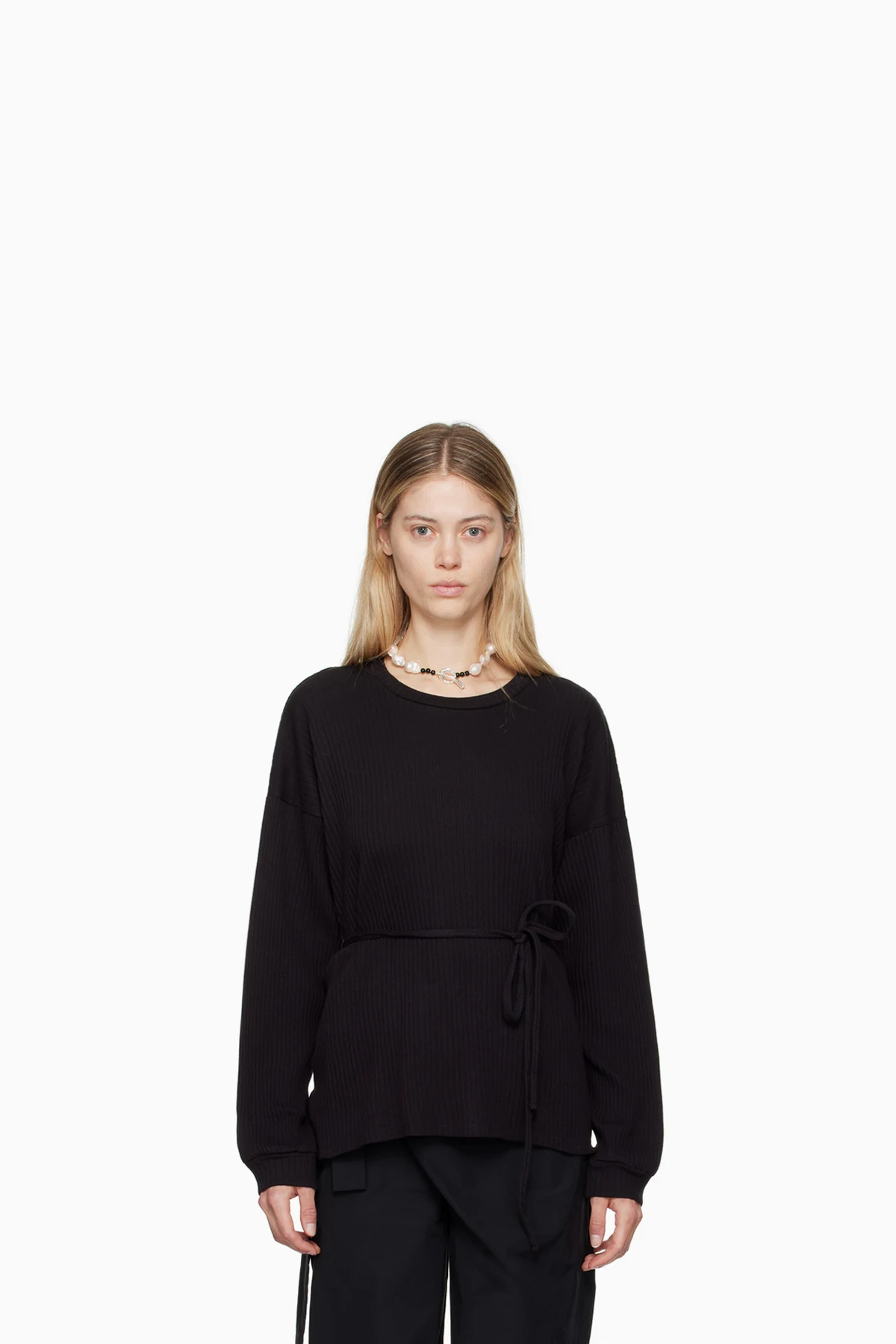 Black Shaw Long Sleeve T-Shirt
