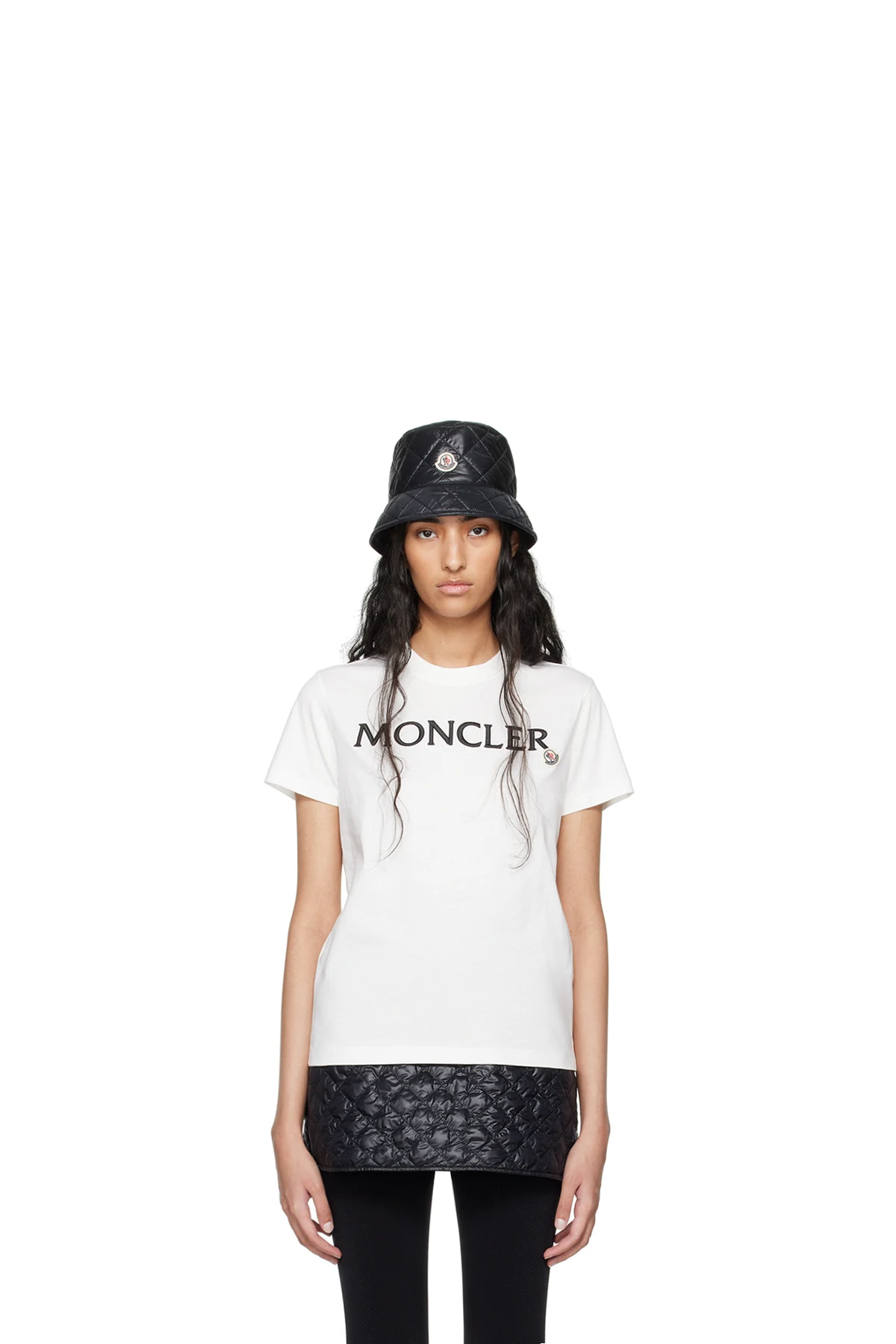 White Embroidered Logo T-Shirt