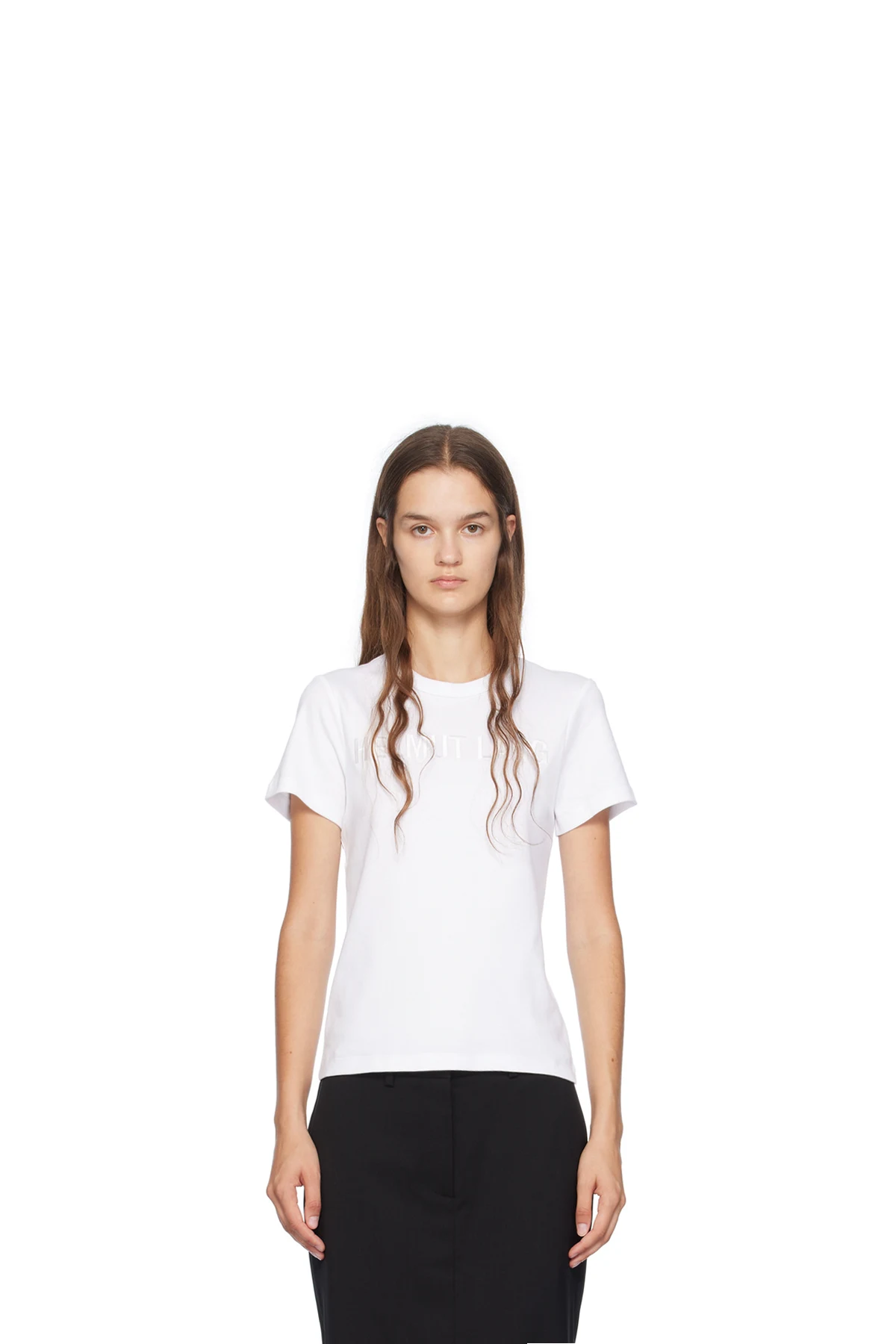 White Slim Logo T-Shirt