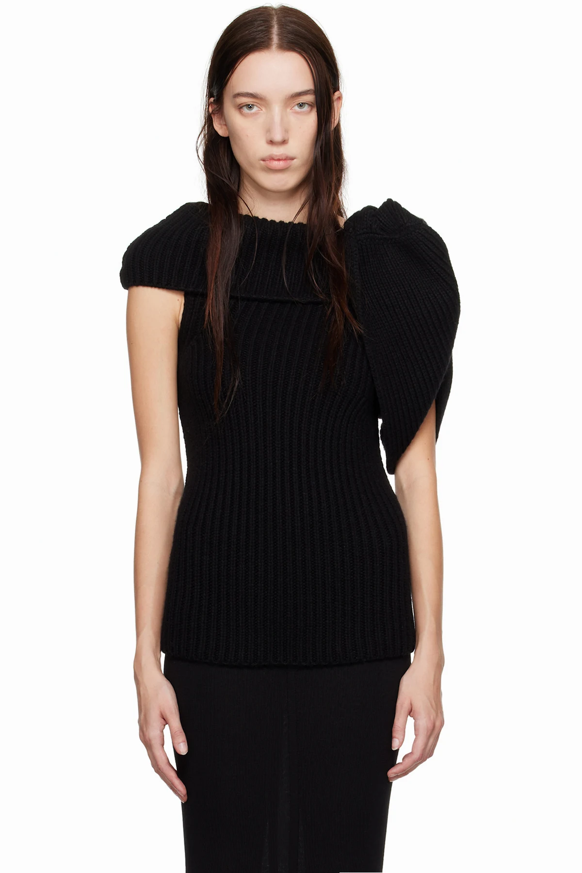 Black Porterville Banded Top