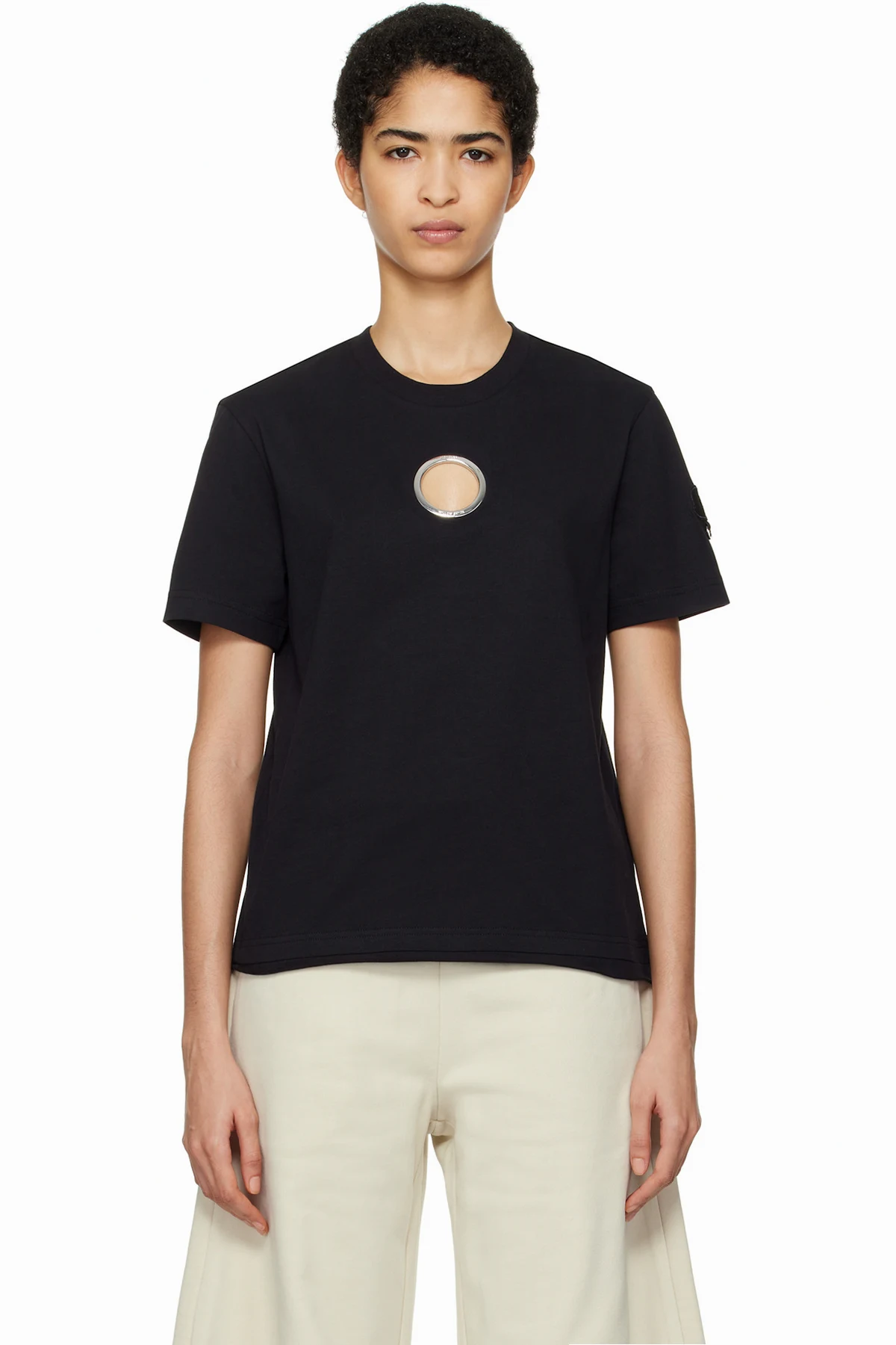 Moncler x Willow Smith Black Grommet T-shirt