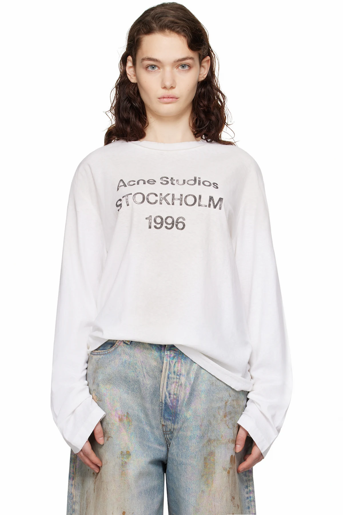 White Relaxed Fit Logo T-shirt