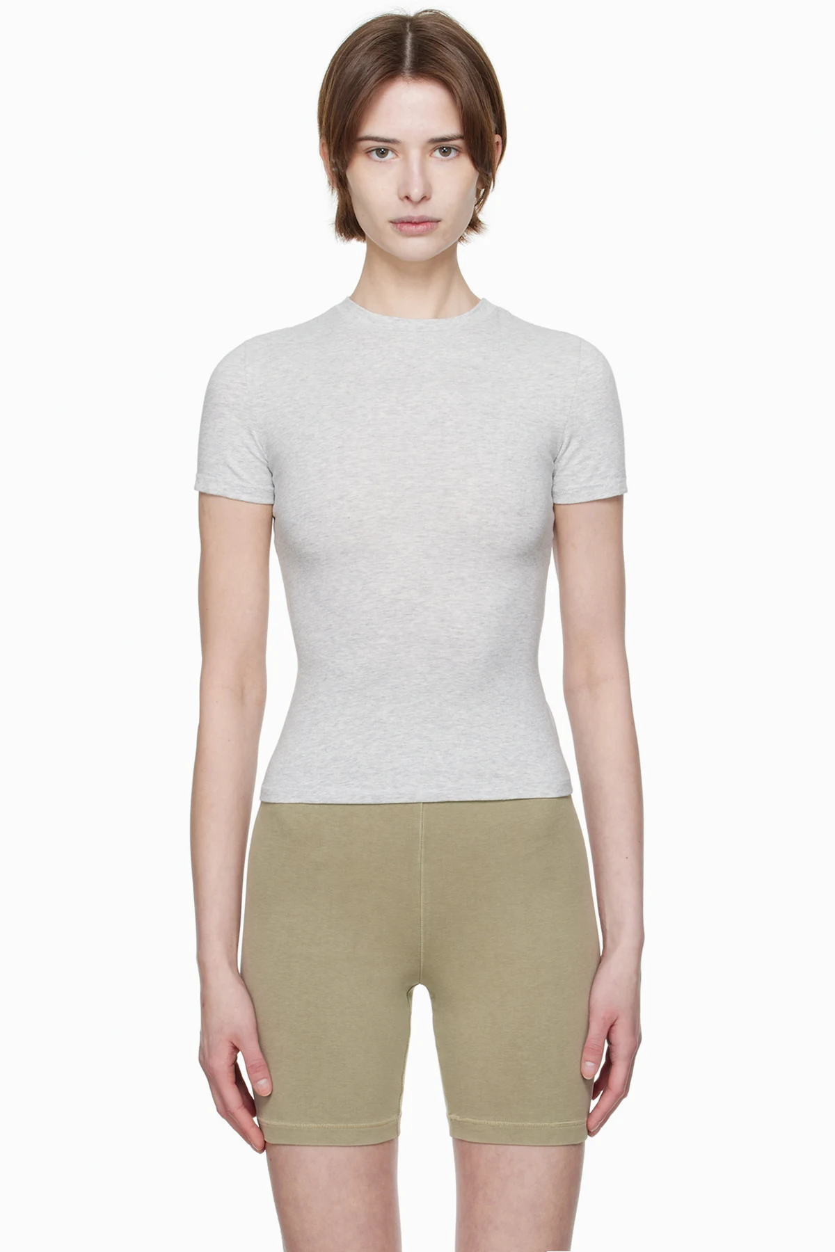 Gray Cotton Jersey T-shirt