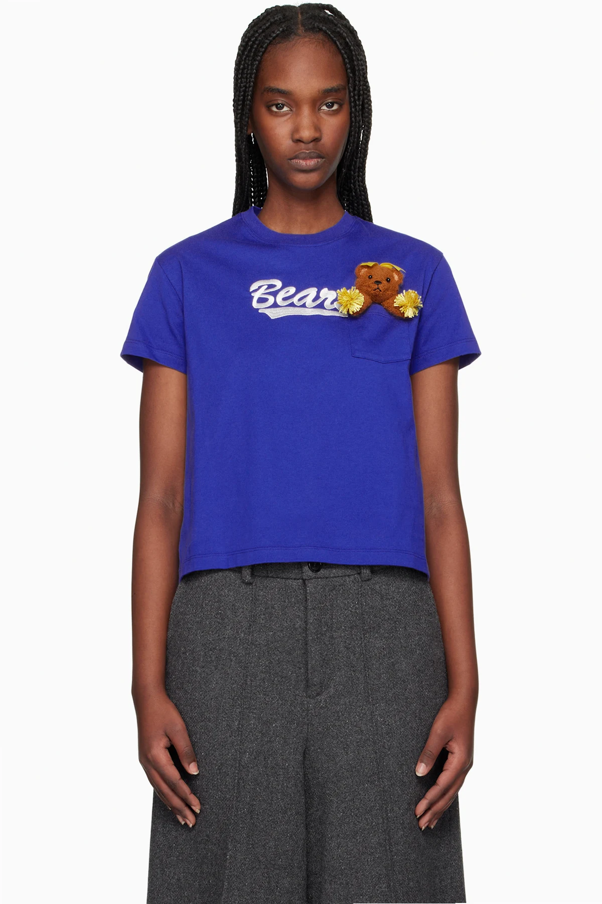 Blue Cheerleading Bear T-shirt
