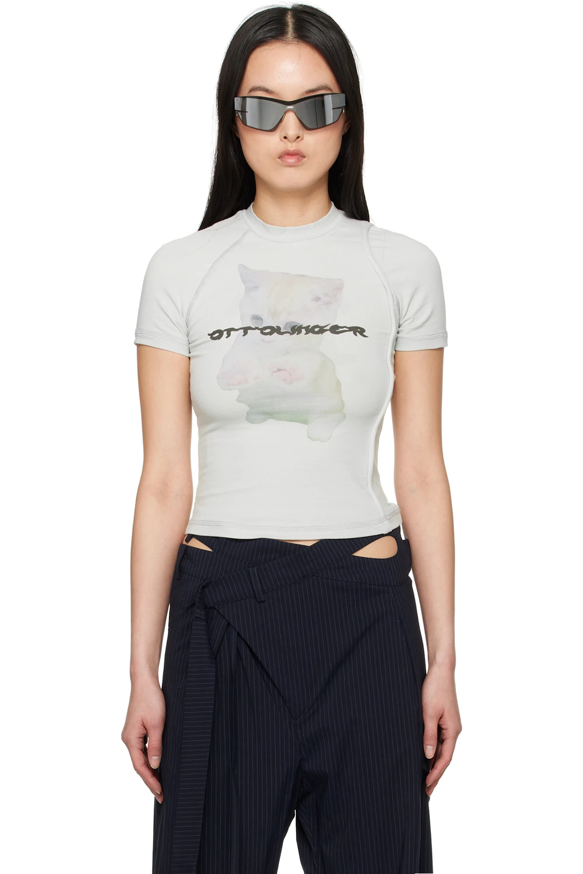Gray Deconstructed T-shirt