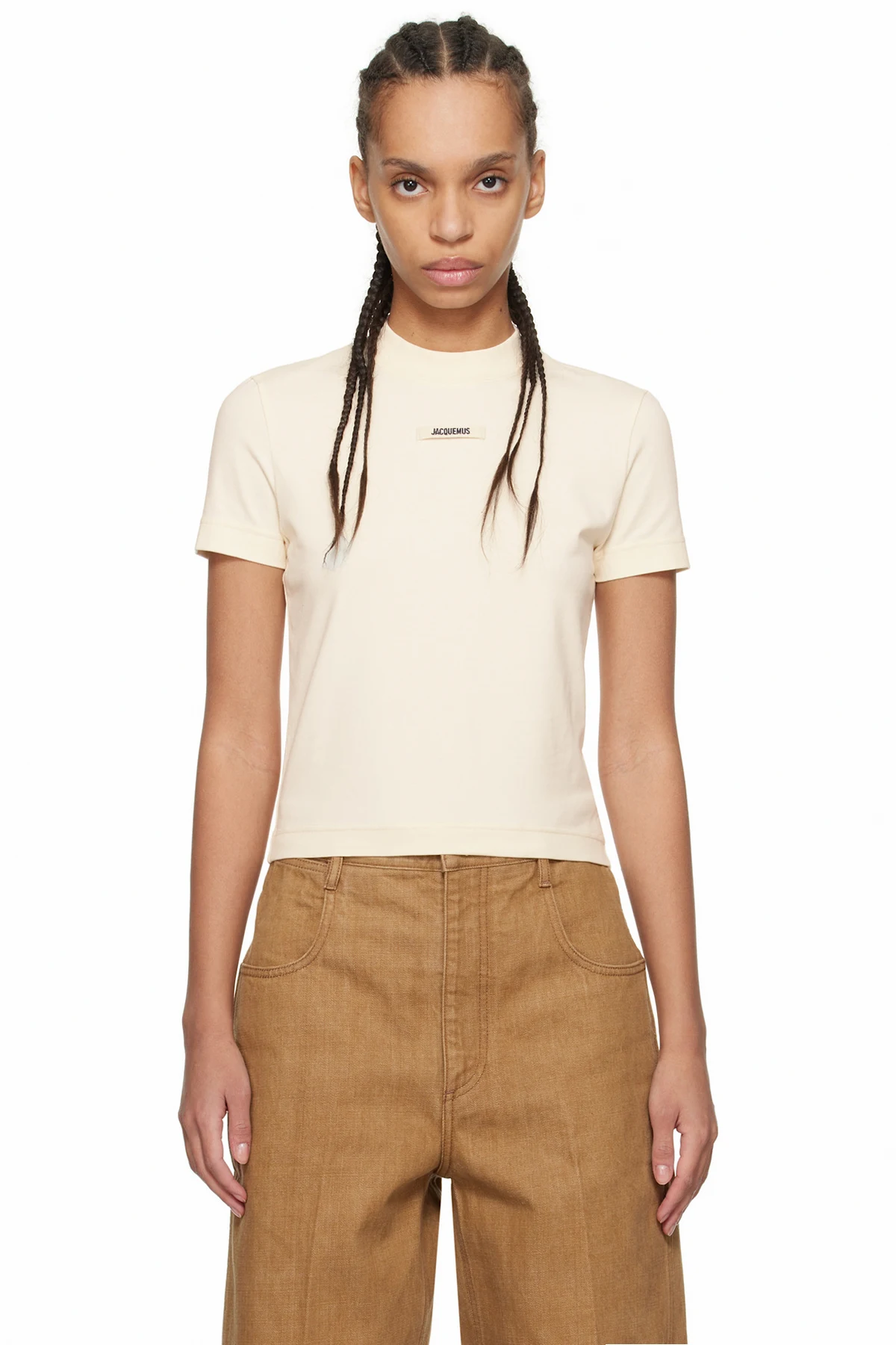 Beige 'The Gros Grain' T-shirt