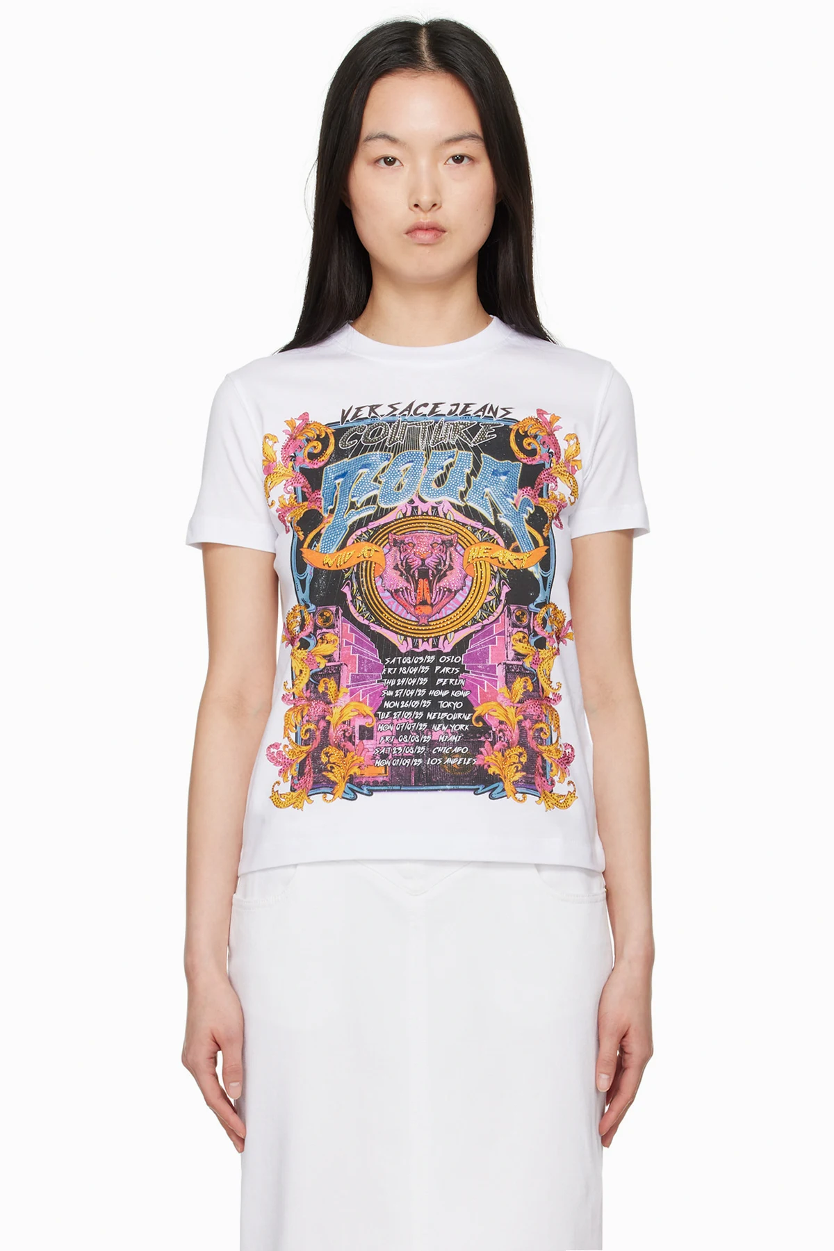 White Crystal Tour Logo T-shirt