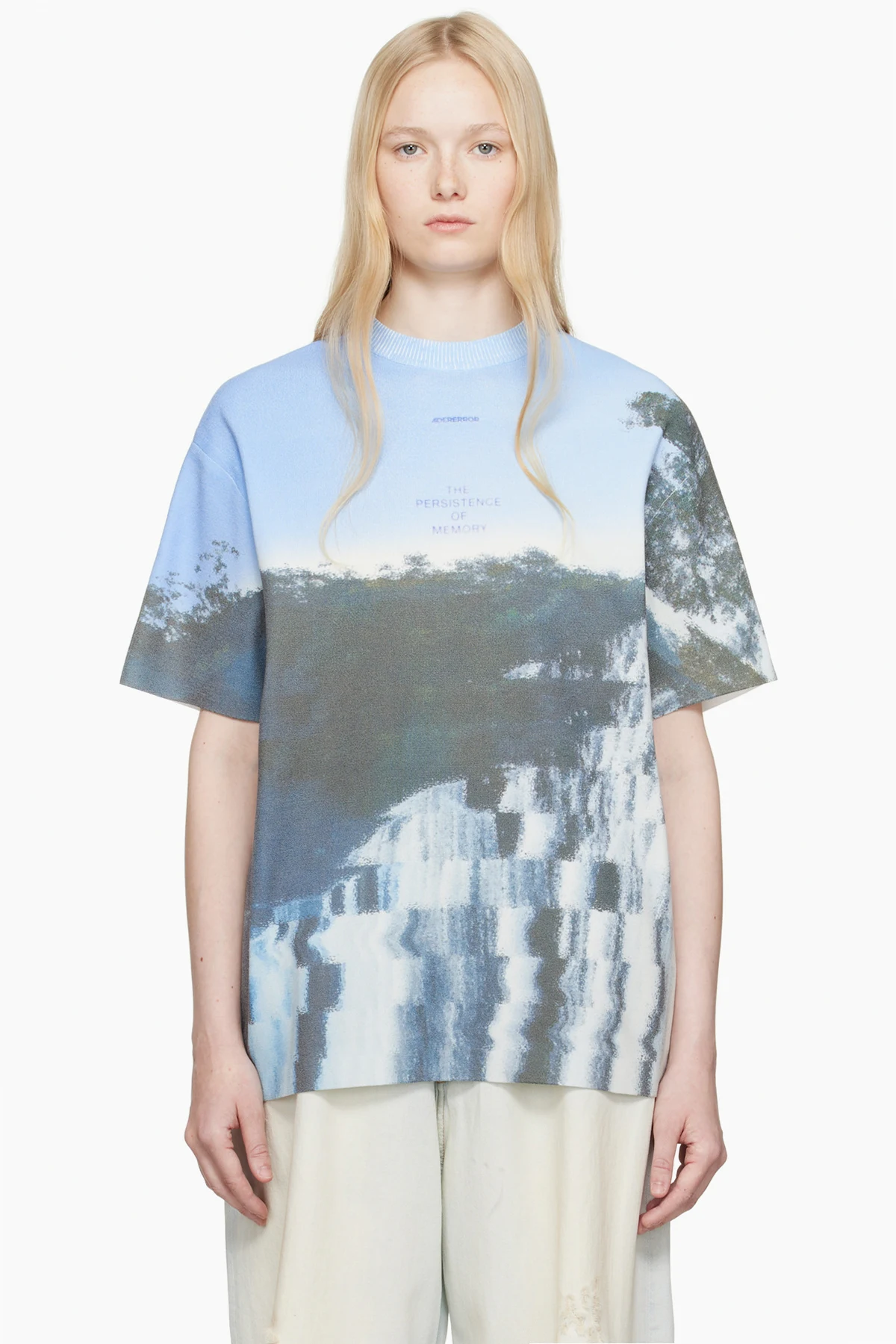 Blue Half Sleeve Knit Product. 61 T-shirt