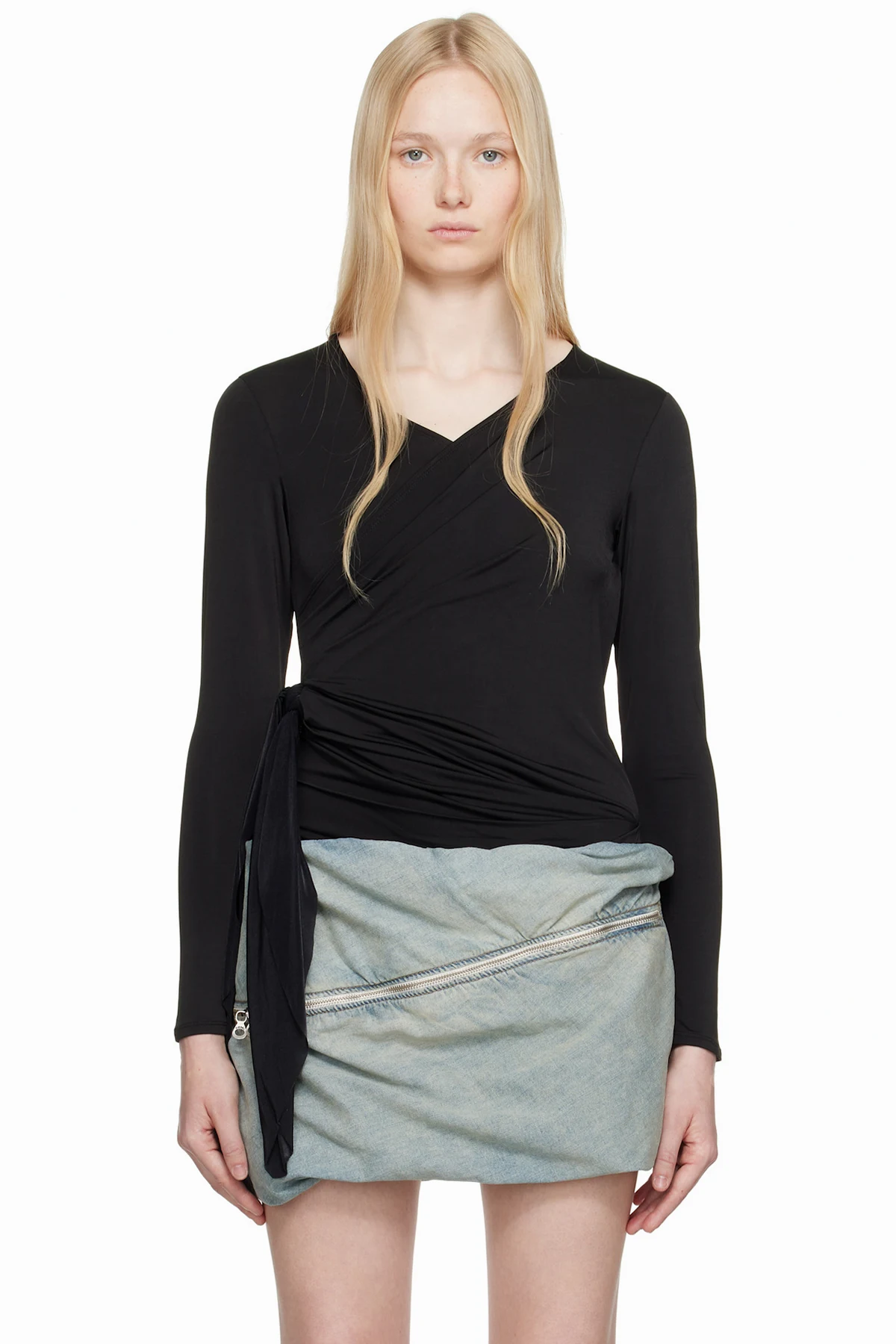Black T-Crissy-Plain T-shirt