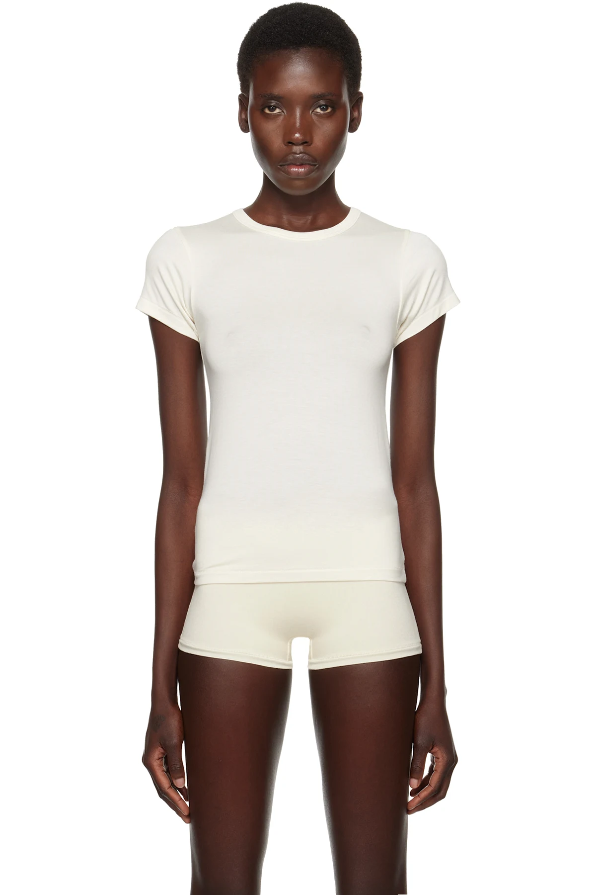 Off-White Fitted Crewneck Short Sleeve T-shirt