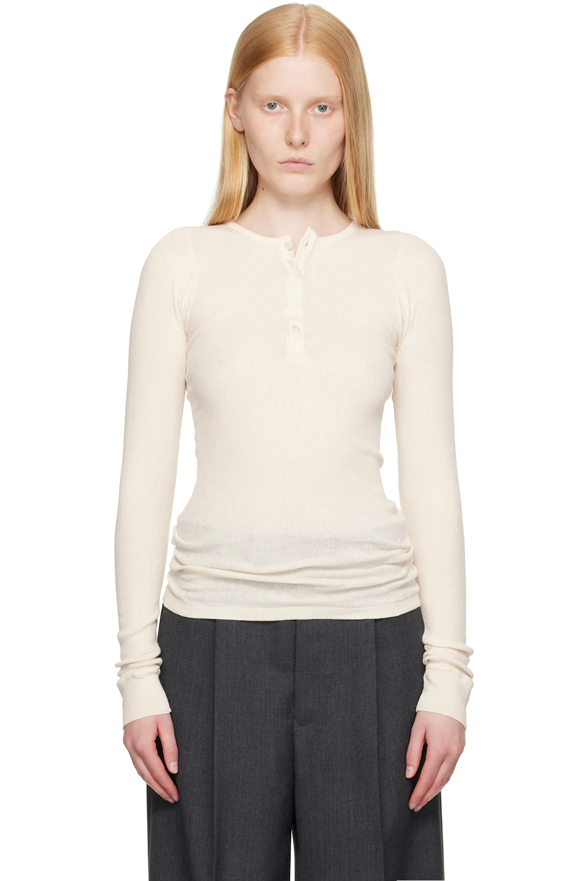 Off-White Organic Soft Rib Henley