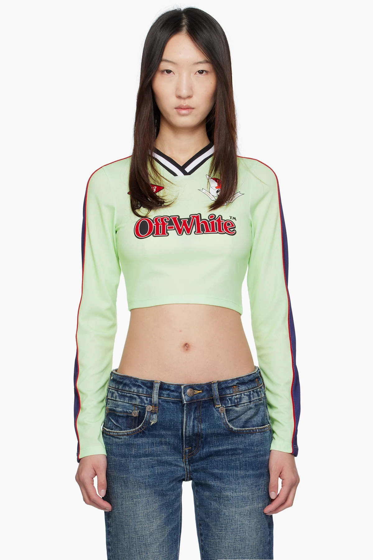 Green Long-Sleeved Soccer T-shirt