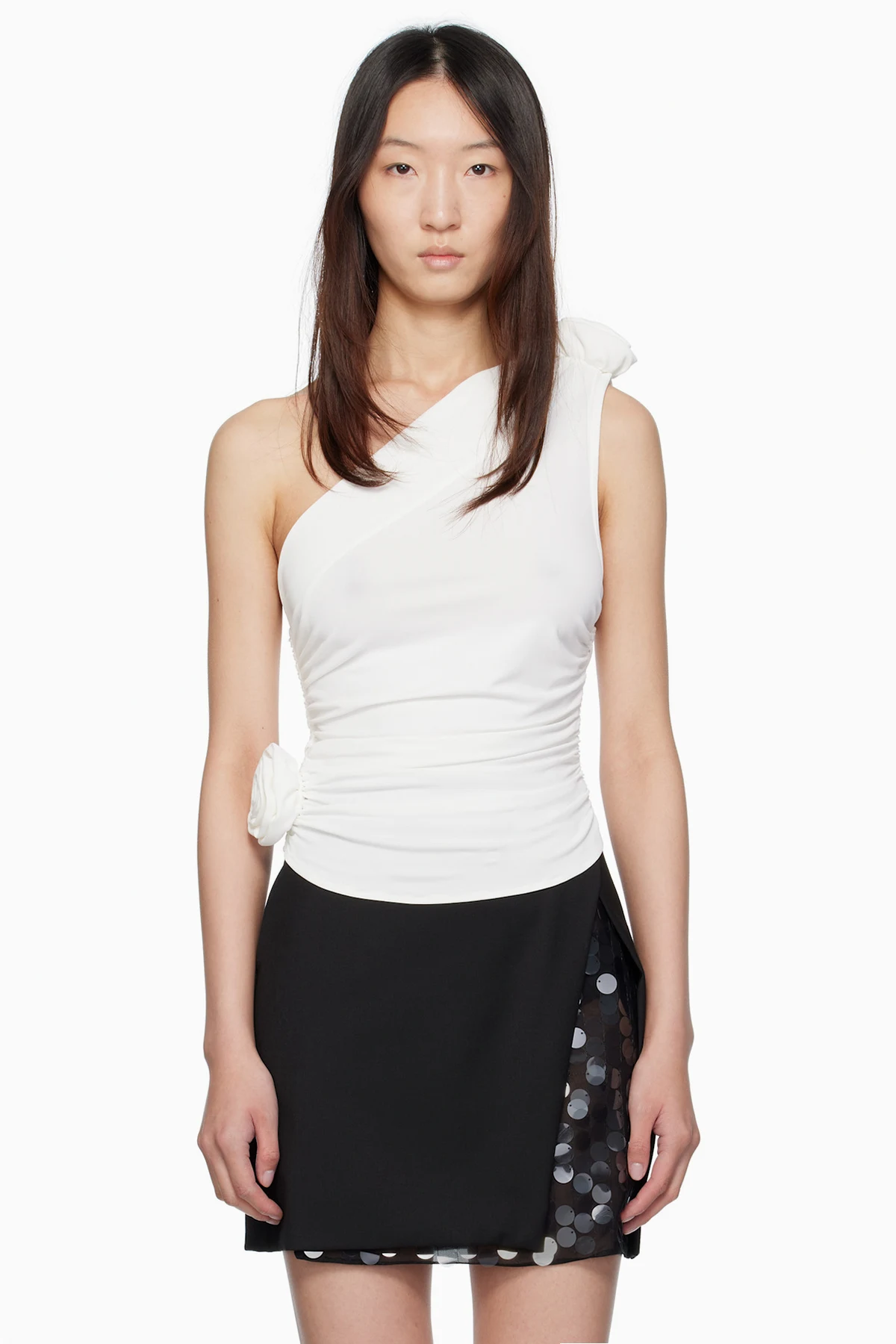 White One-Shoulder Top