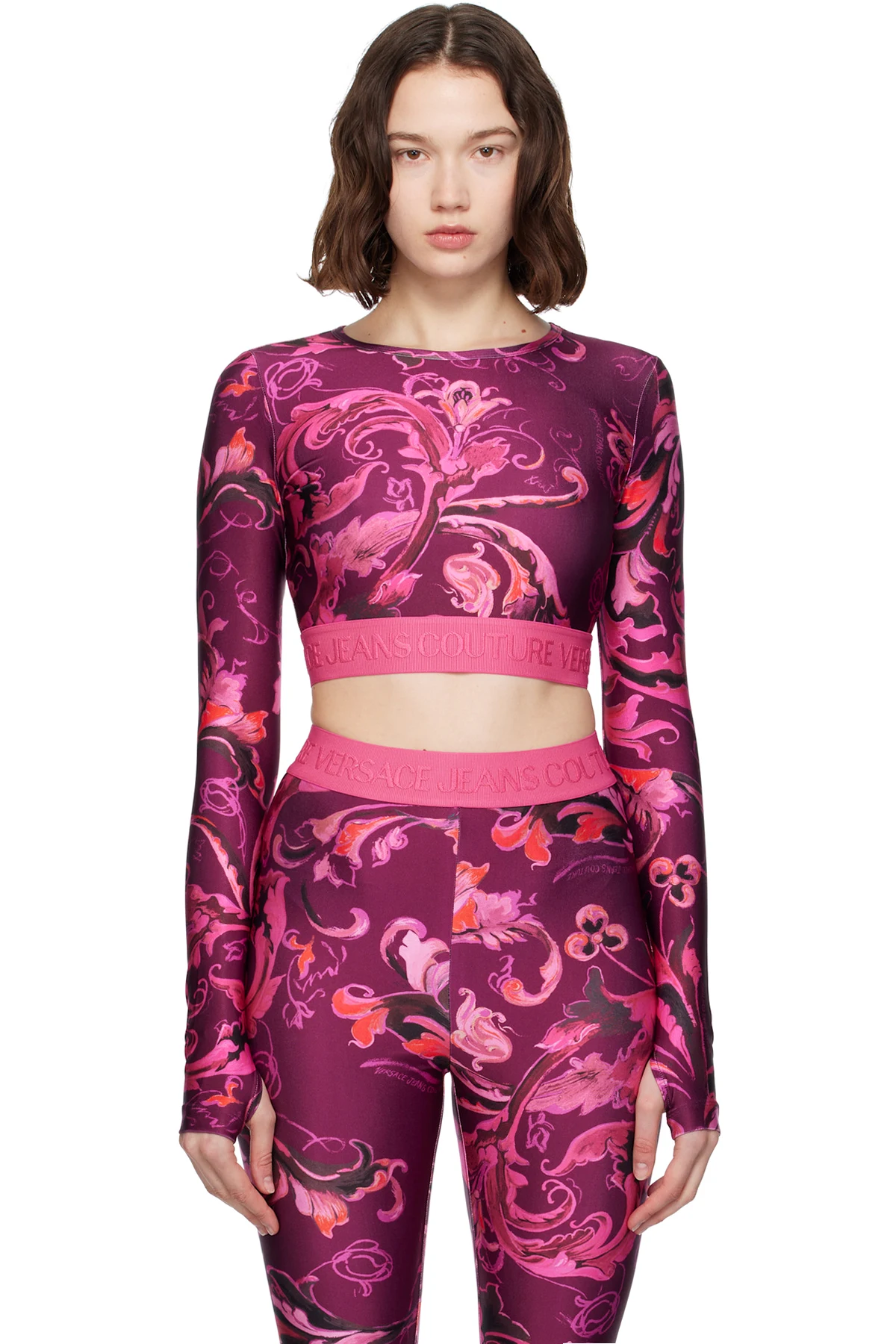 Pink & Purple Lycra Barocco T-shirt