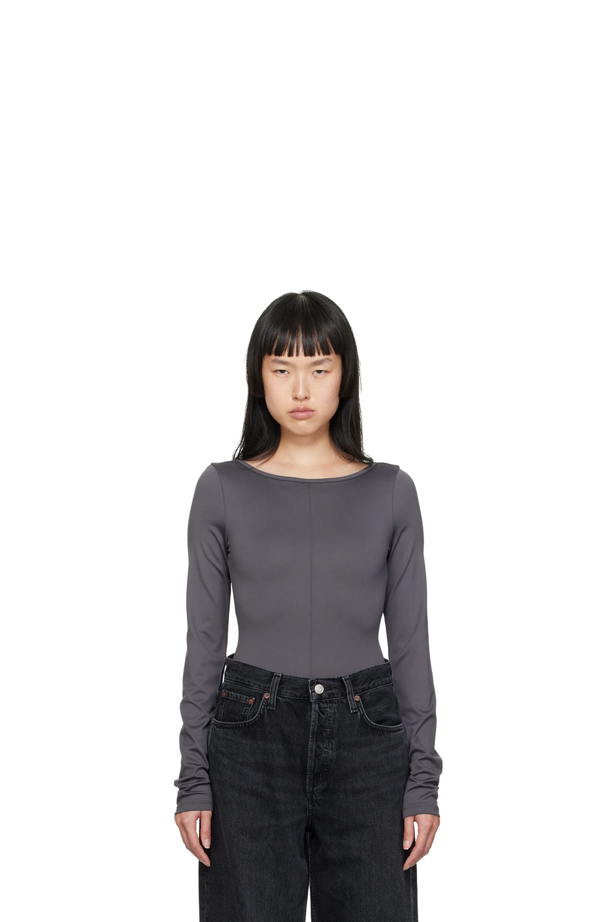 Gray Paulette Bodysuit