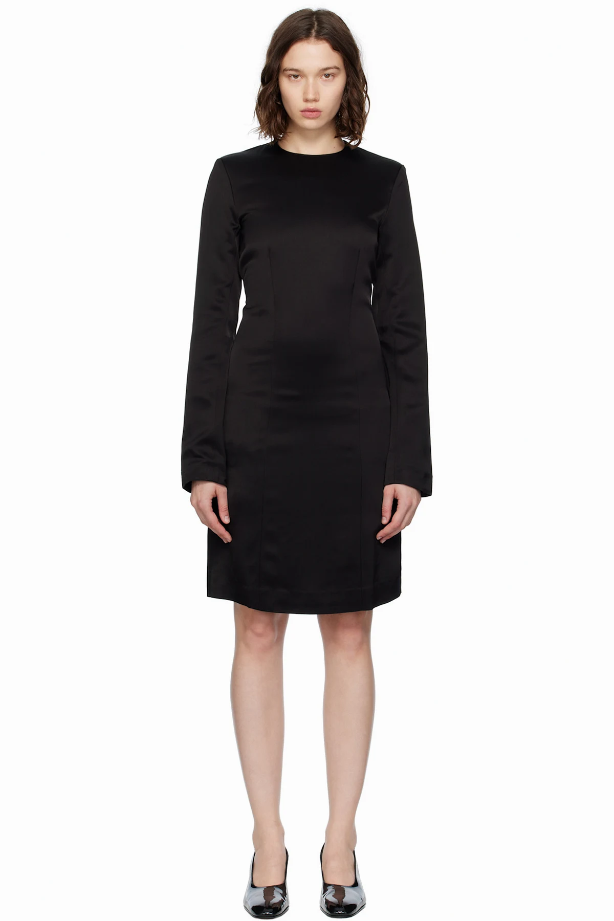 Black Dart Minidress