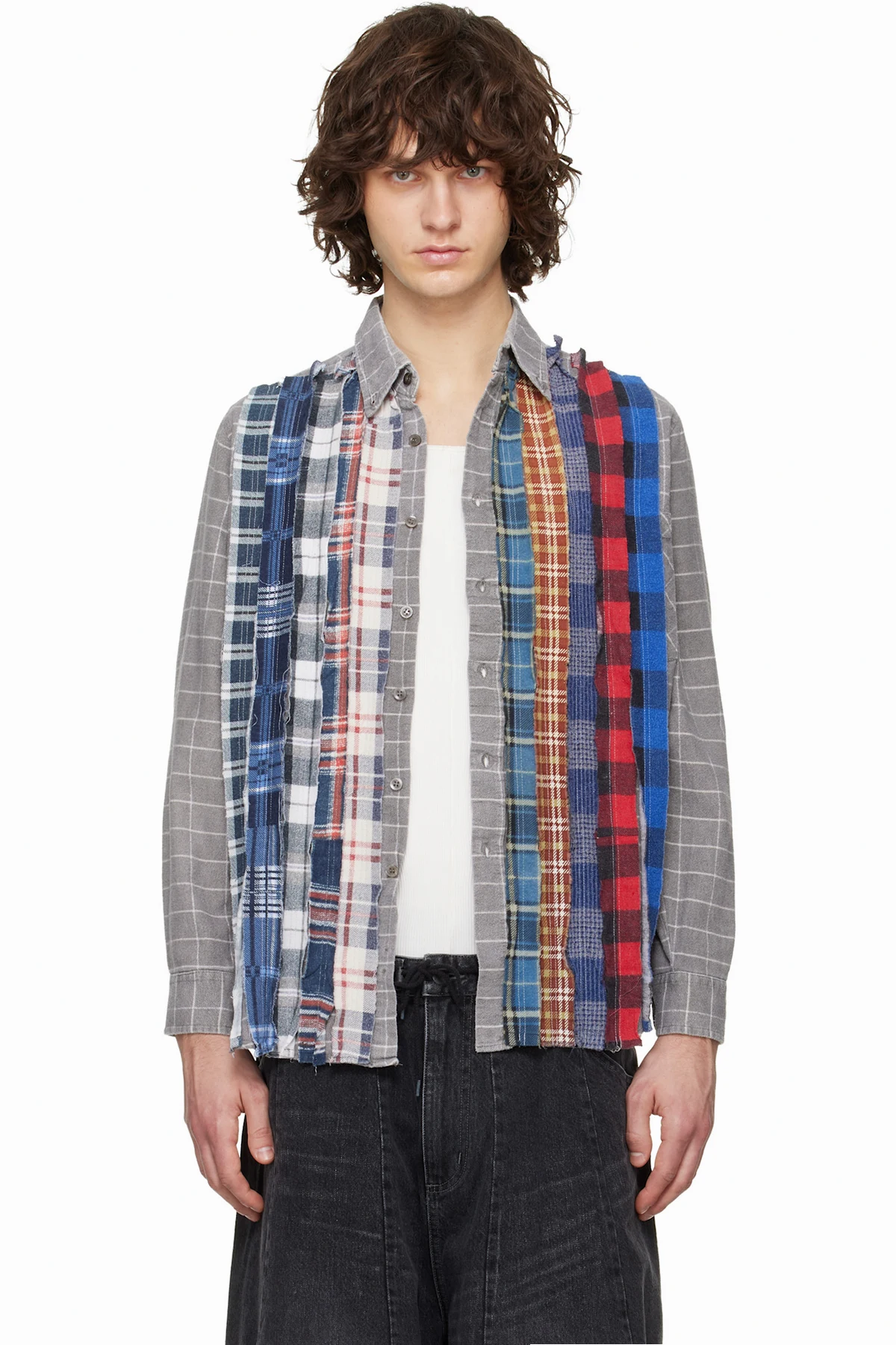 Multicolor Assorted Flannel Ribbon Shirt