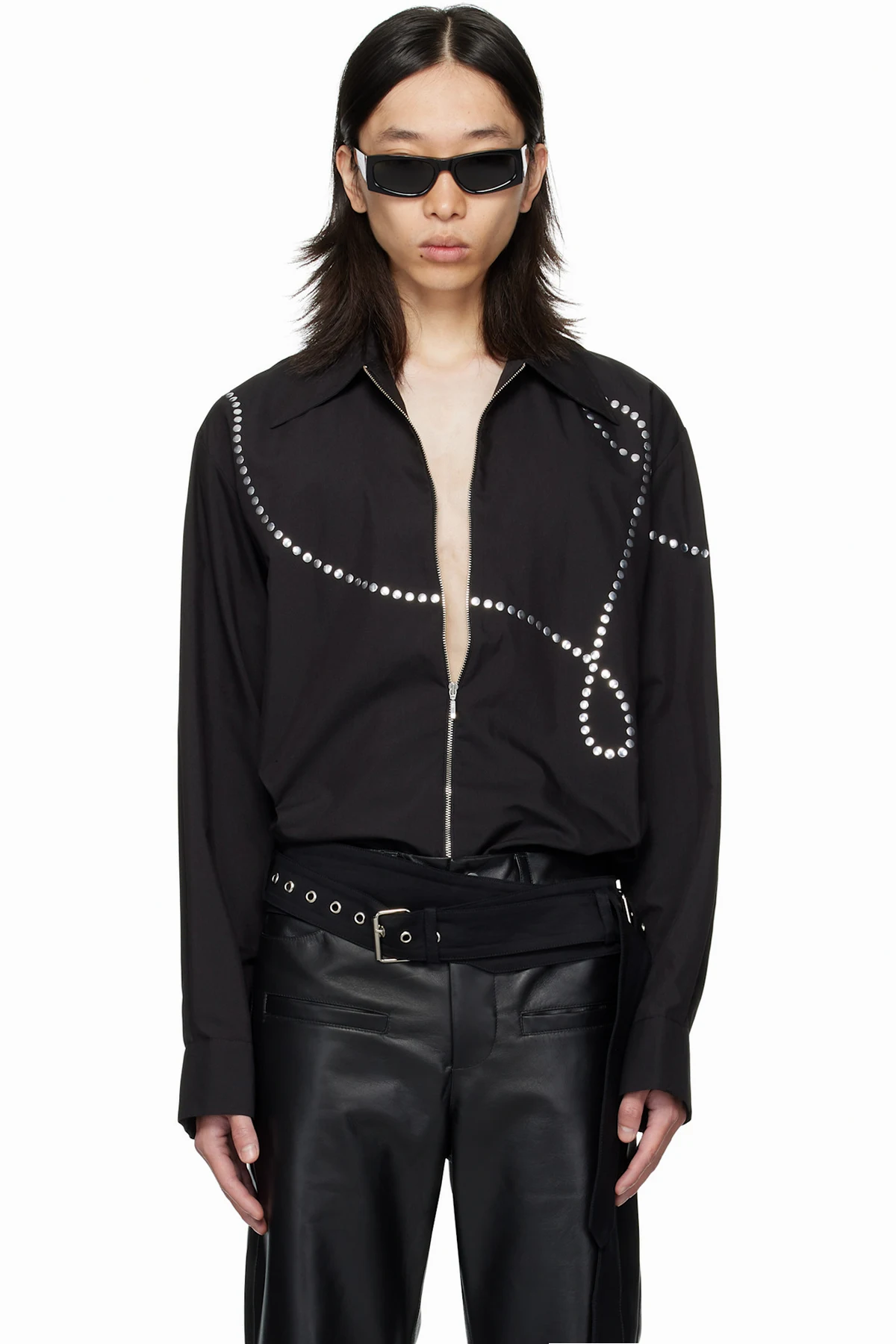 Black Zip Shirt