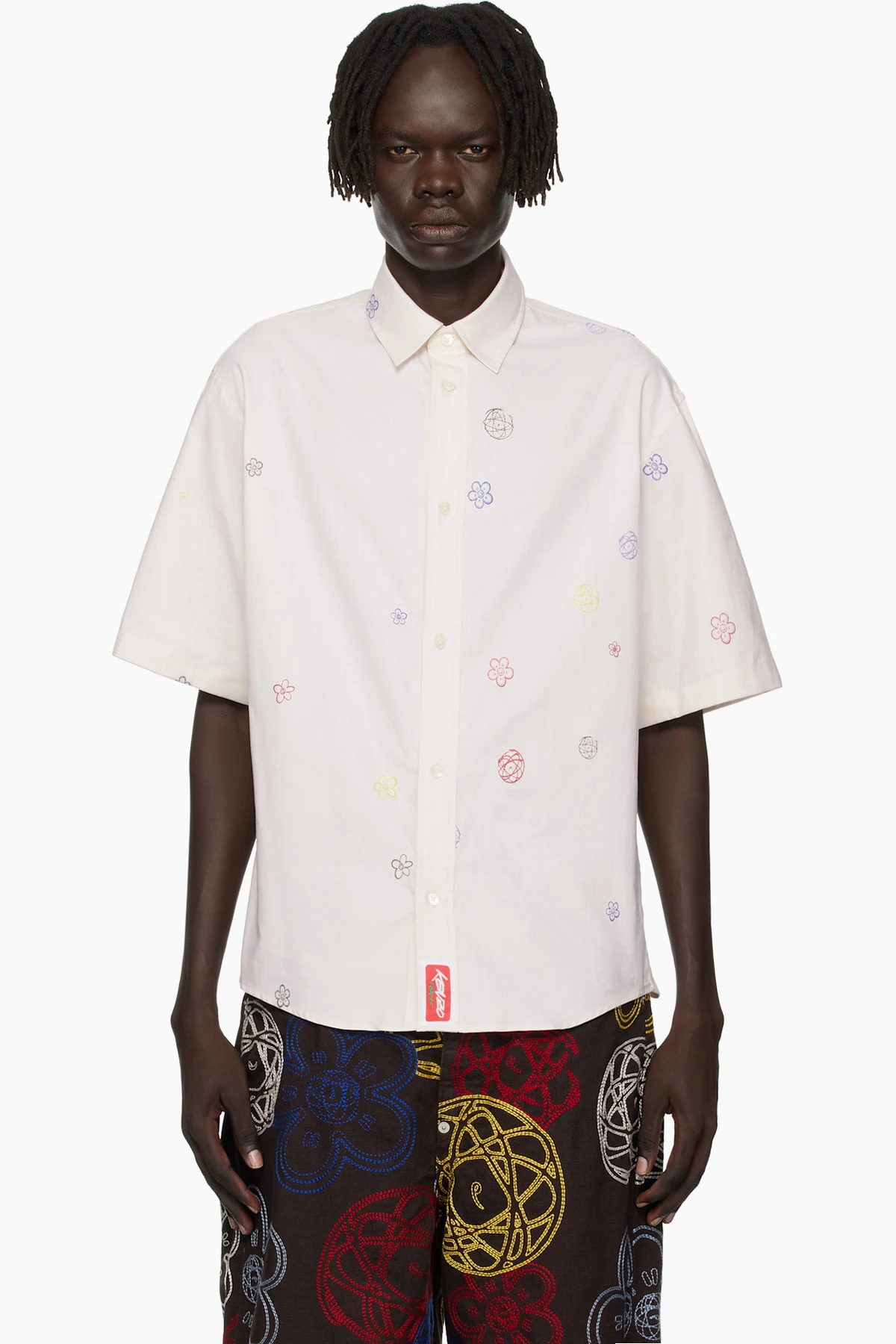 Off-White Kenzo Paris Futura 2000 Edition Embroidered Shirt