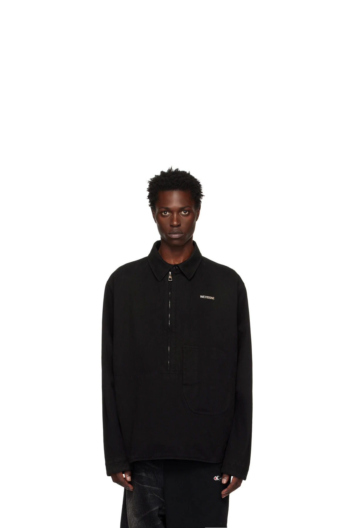 Black Half-Zip Shirt