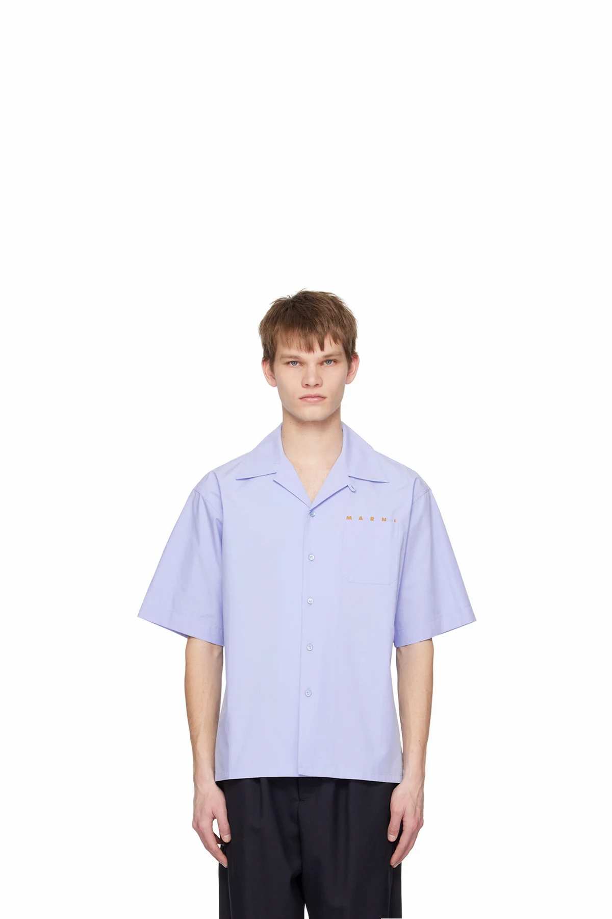 Blue Printed Shirt