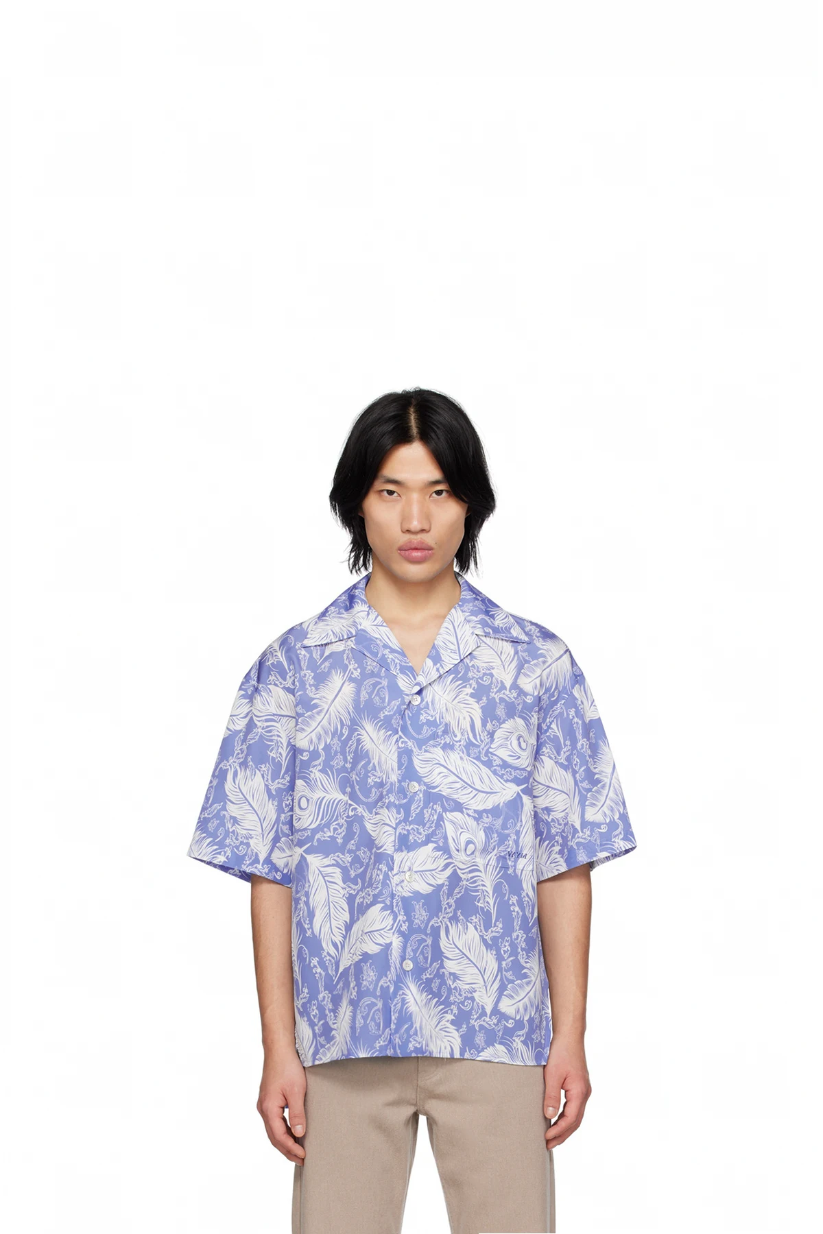 Blue Printed Shirt