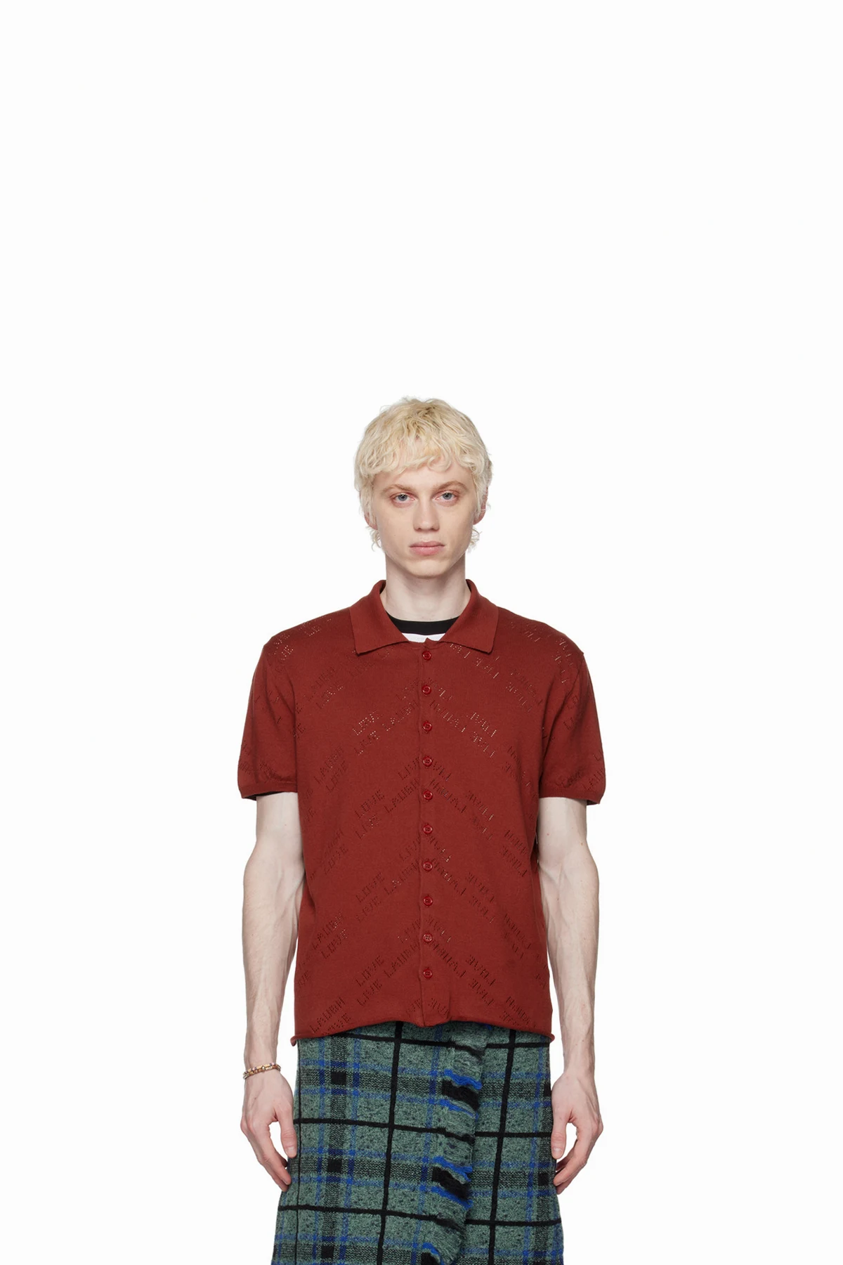 Burgundy 'Live Laugh Love' Shirt