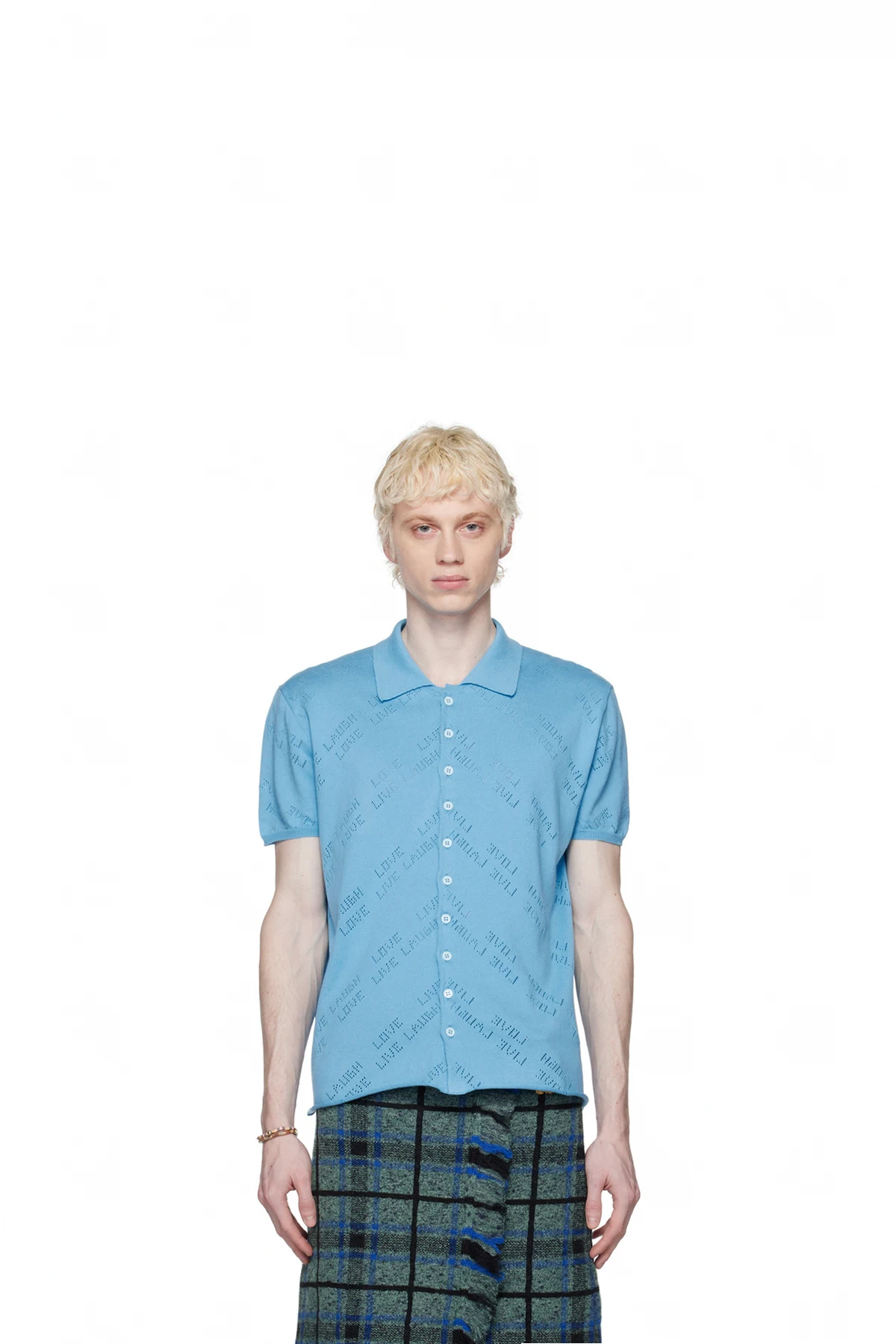 Blue 'Live Laugh Love' Shirt
