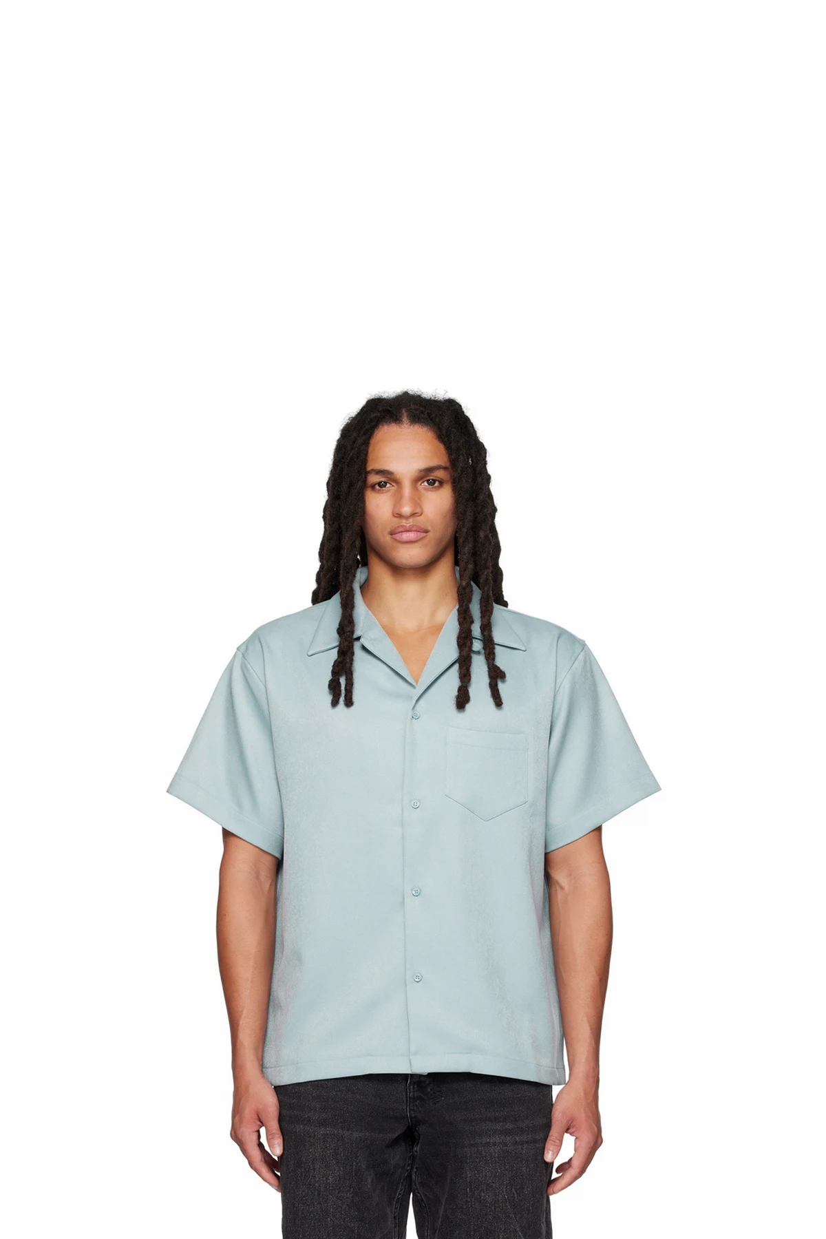 Blue Patch Pocket Shirt
