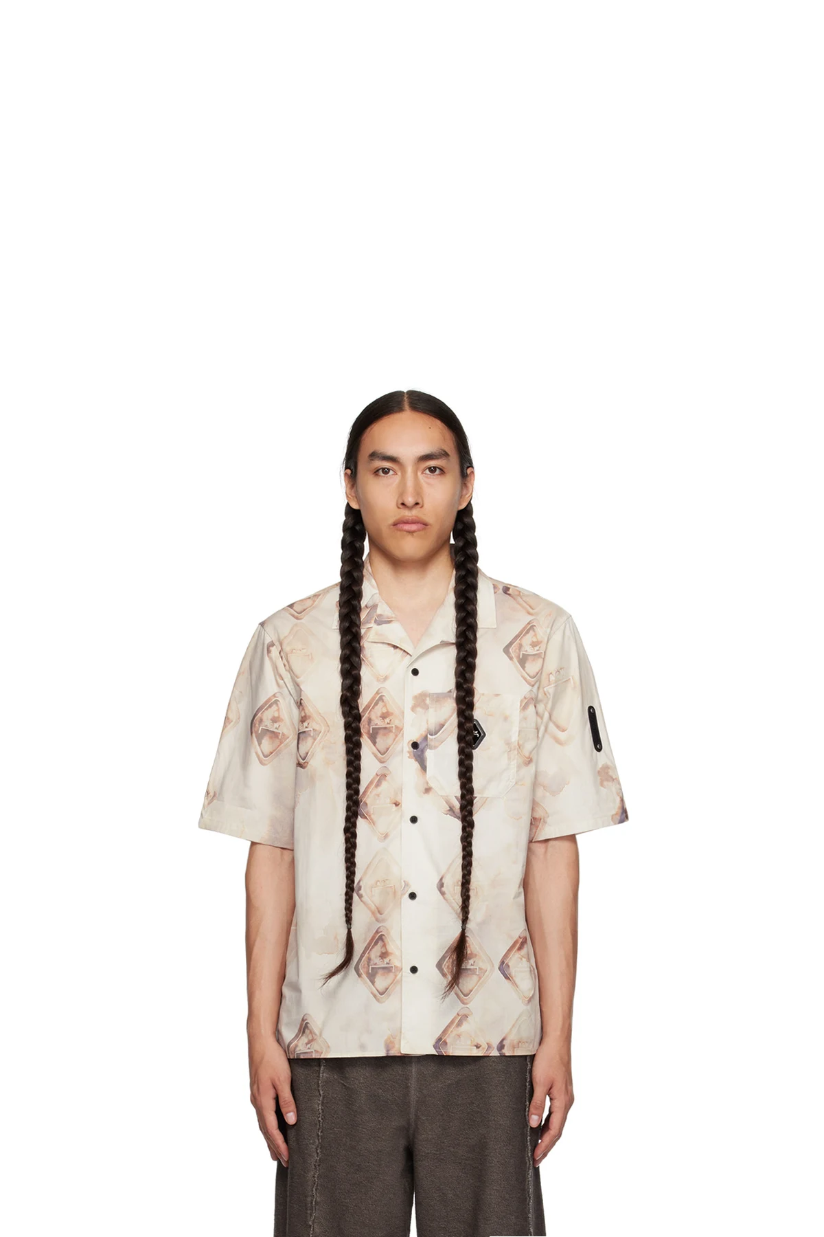 Orange Printed Shirt