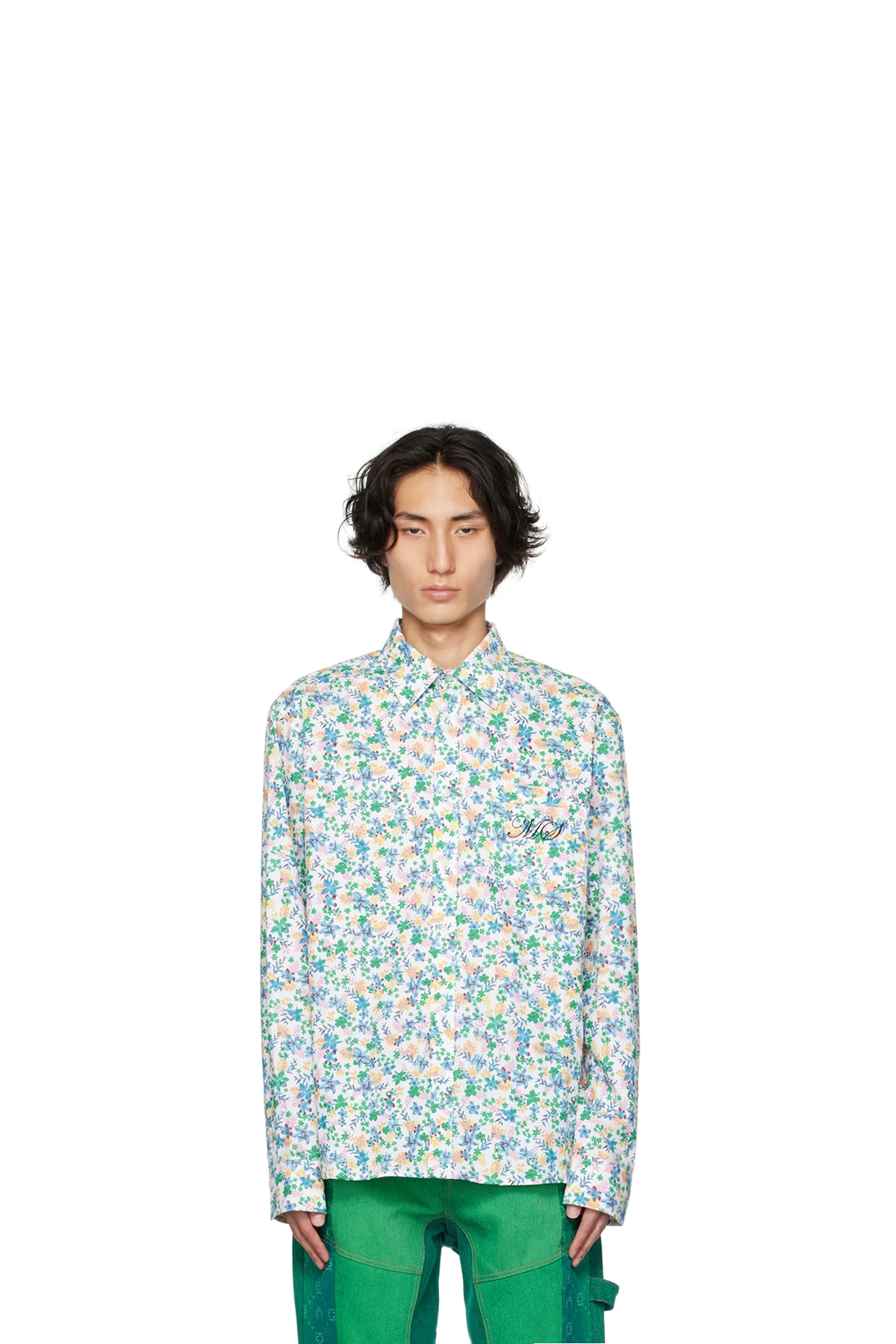 Multicolor Paneled Classic Shirt