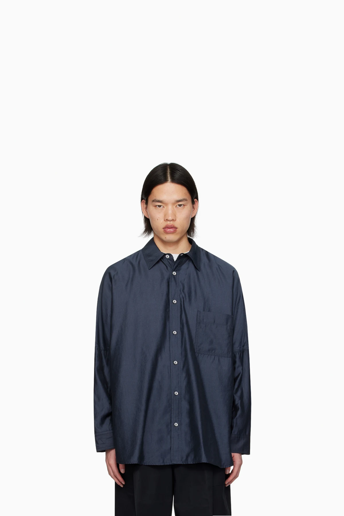 Navy Patch Pocket Shirt