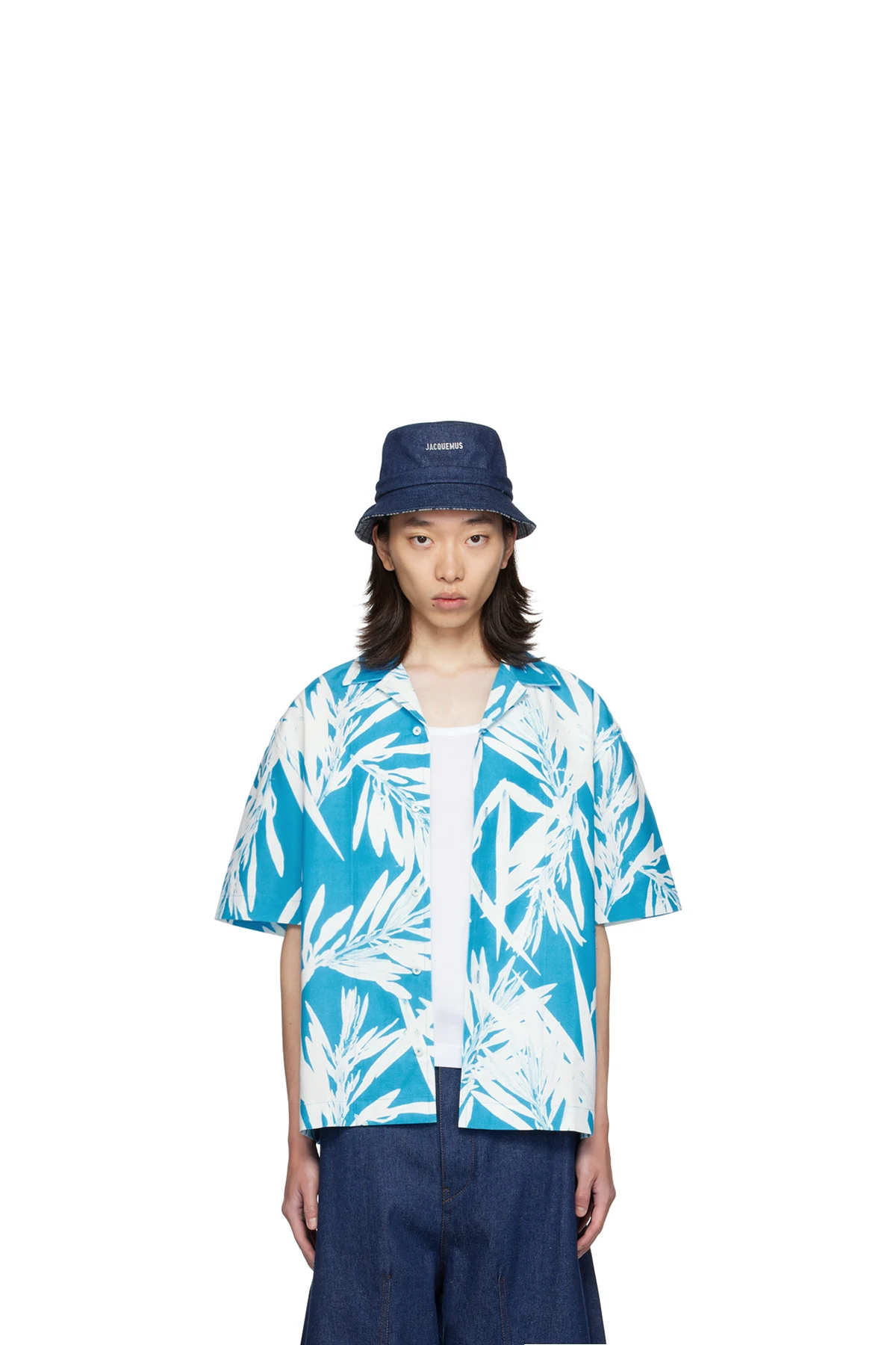 SSENSE Exclusive Blue & White La Casa 'La chemise Jean' Shirt