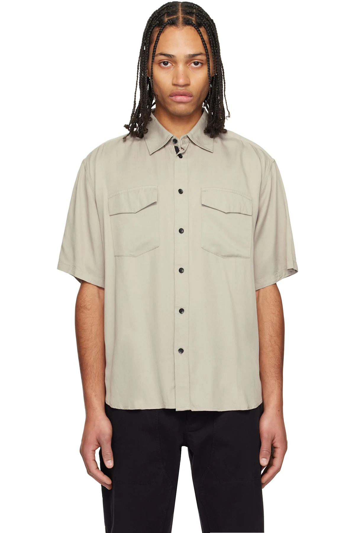 Taupe Matthew 2-Pocket SS Shirt