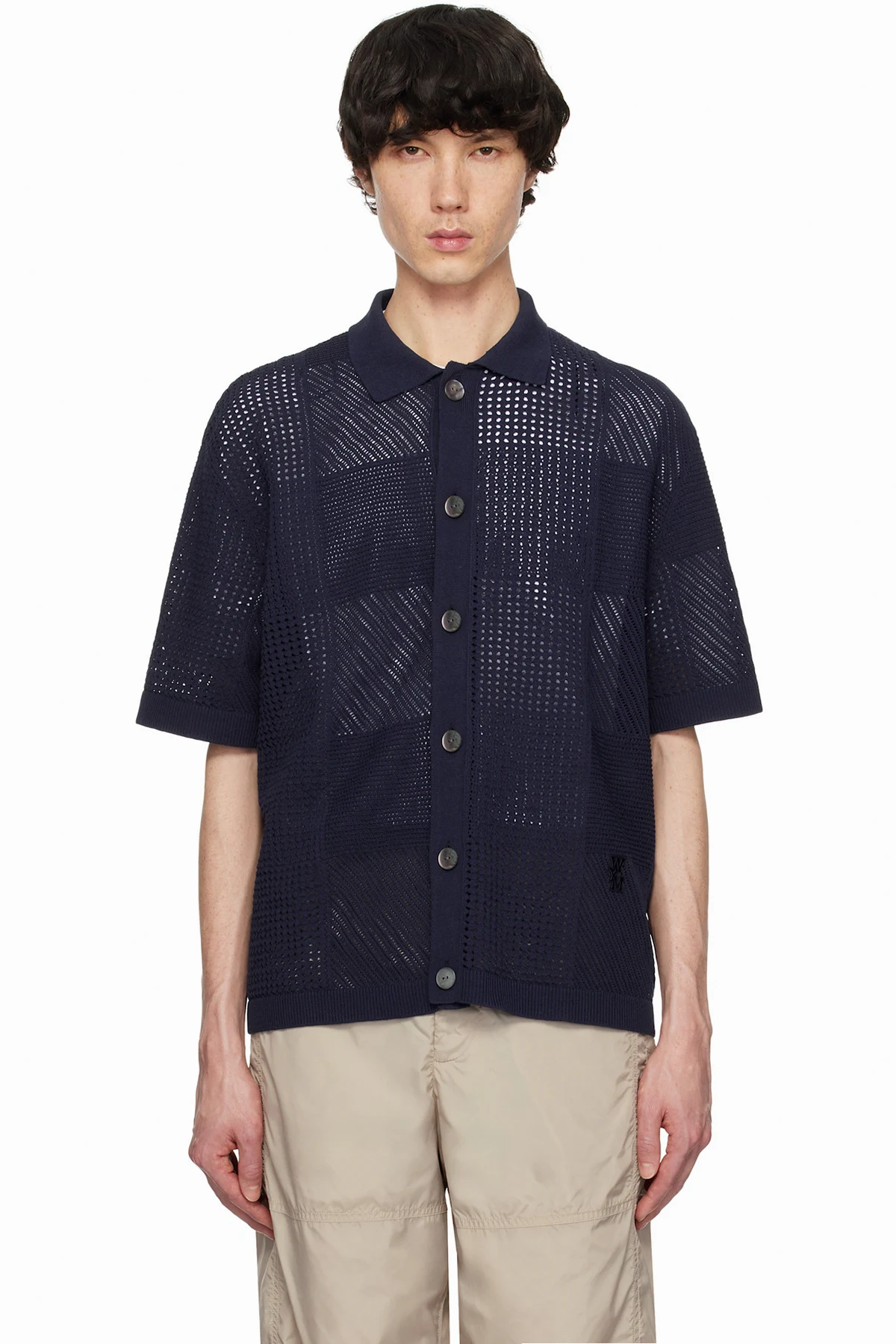 Navy Check Shirt