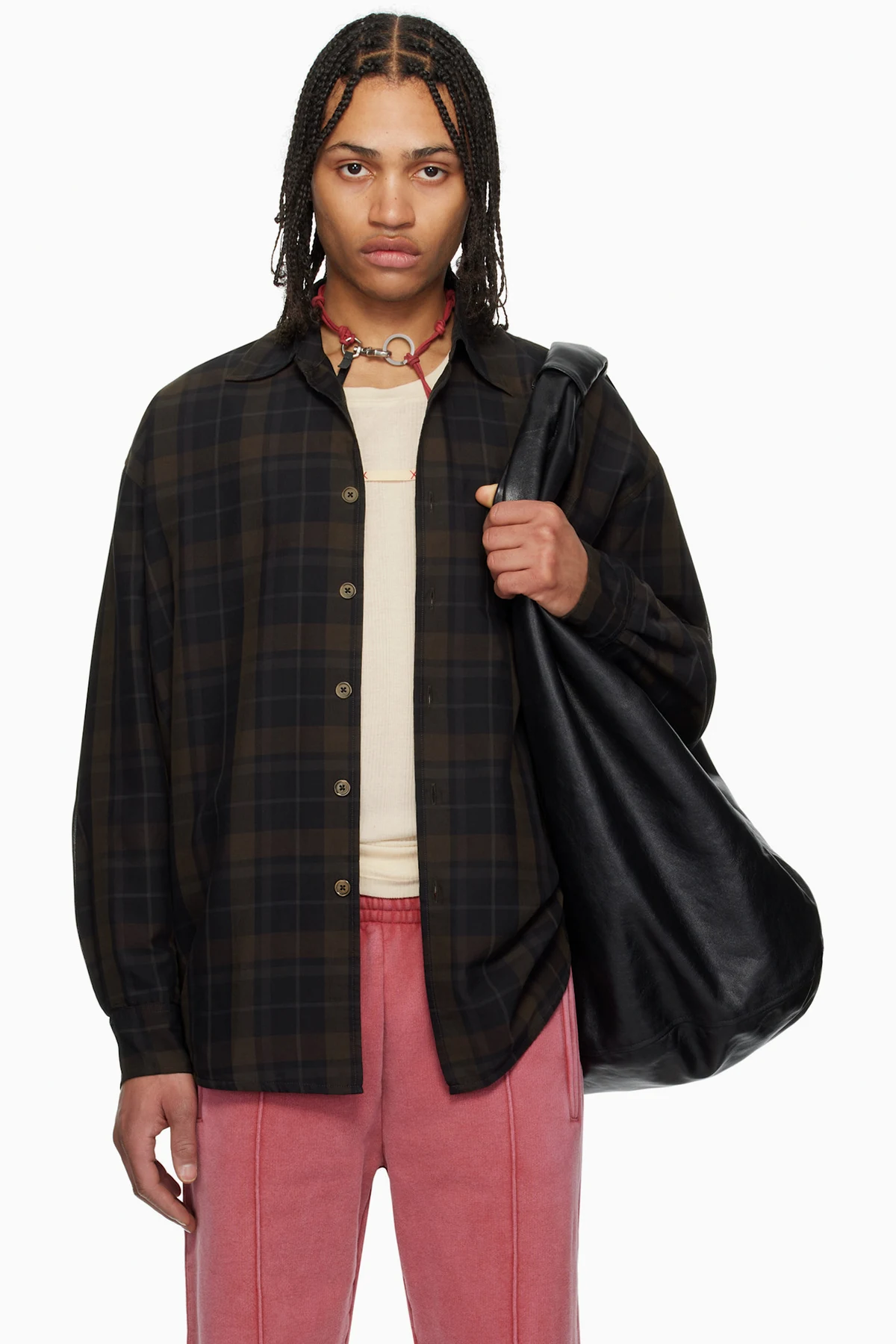 Black & Brown Borrowed Shirt