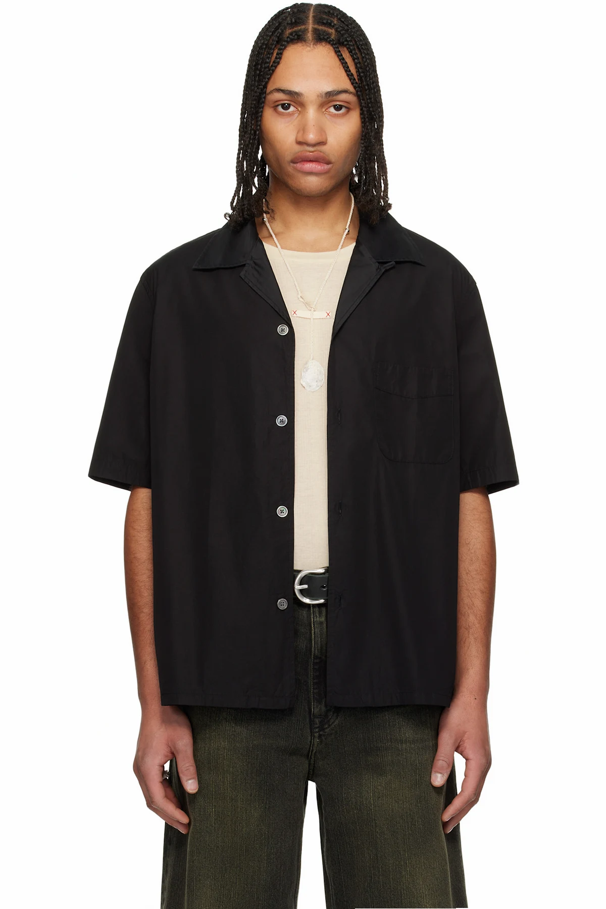 Black Heusen Short Sleeve Shirt