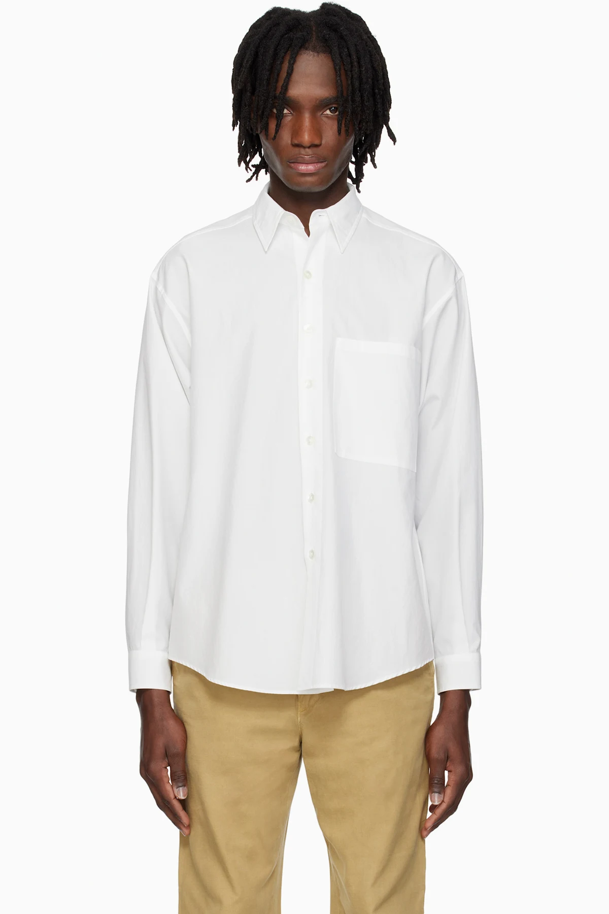 White Washed Finx Twill Big Shirt