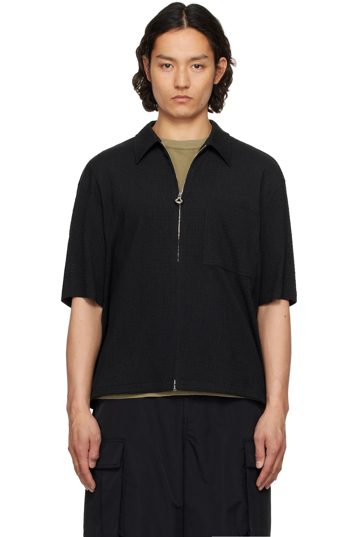 Black Gauze Shirt