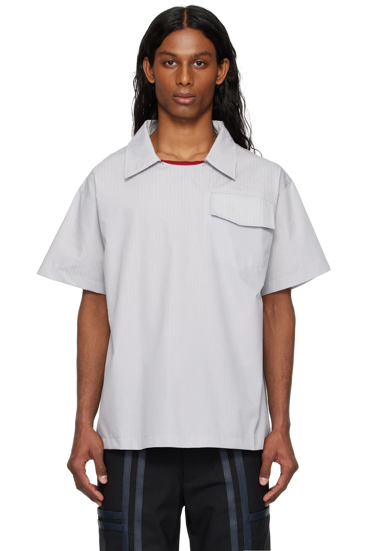 Gray Pull-Over Shirt