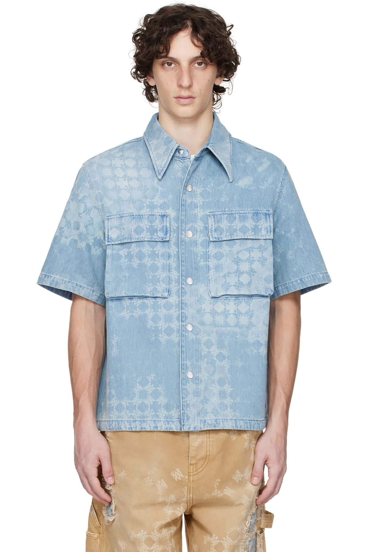 Blue MA Quad Denim Shirt