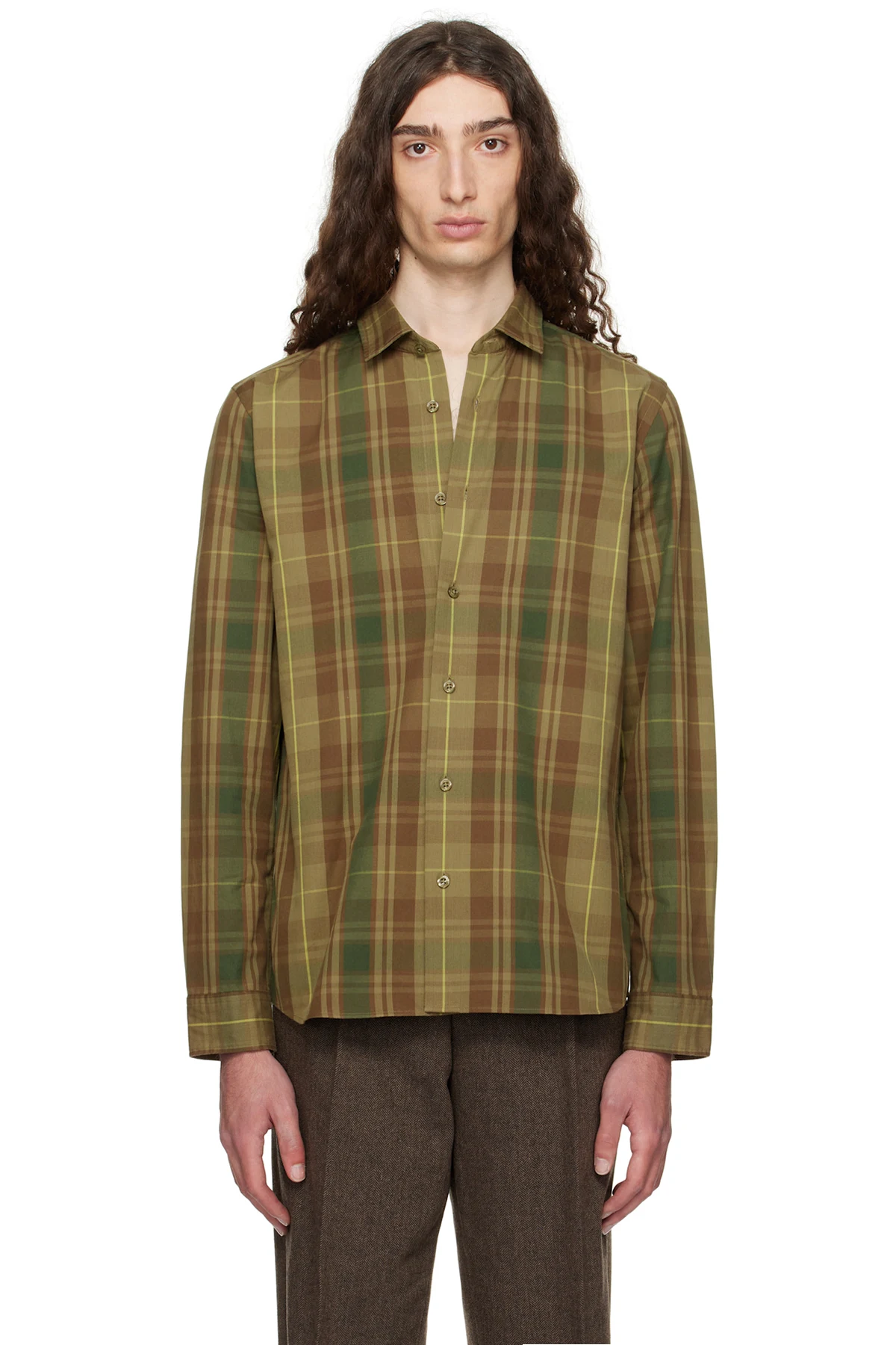Green Check Shirt
