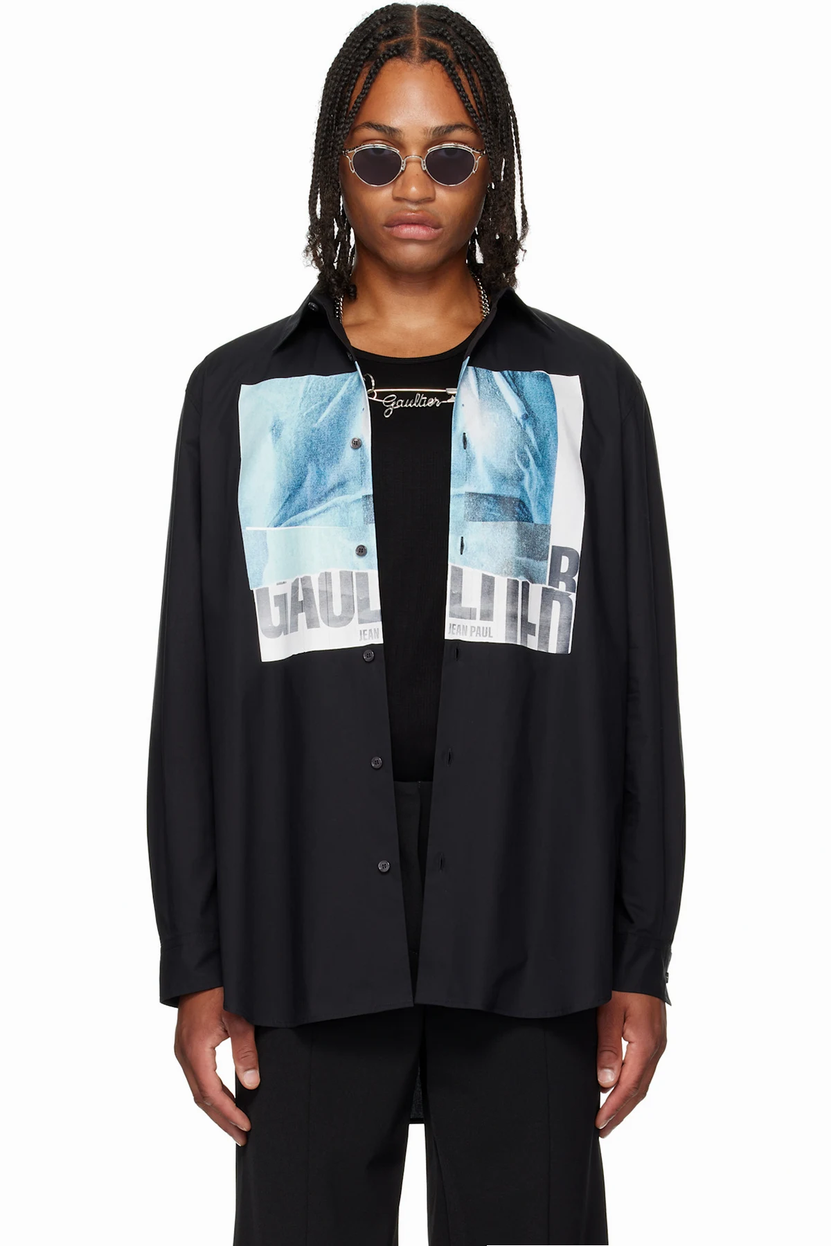 Black 'The Oversized Water' Shirt