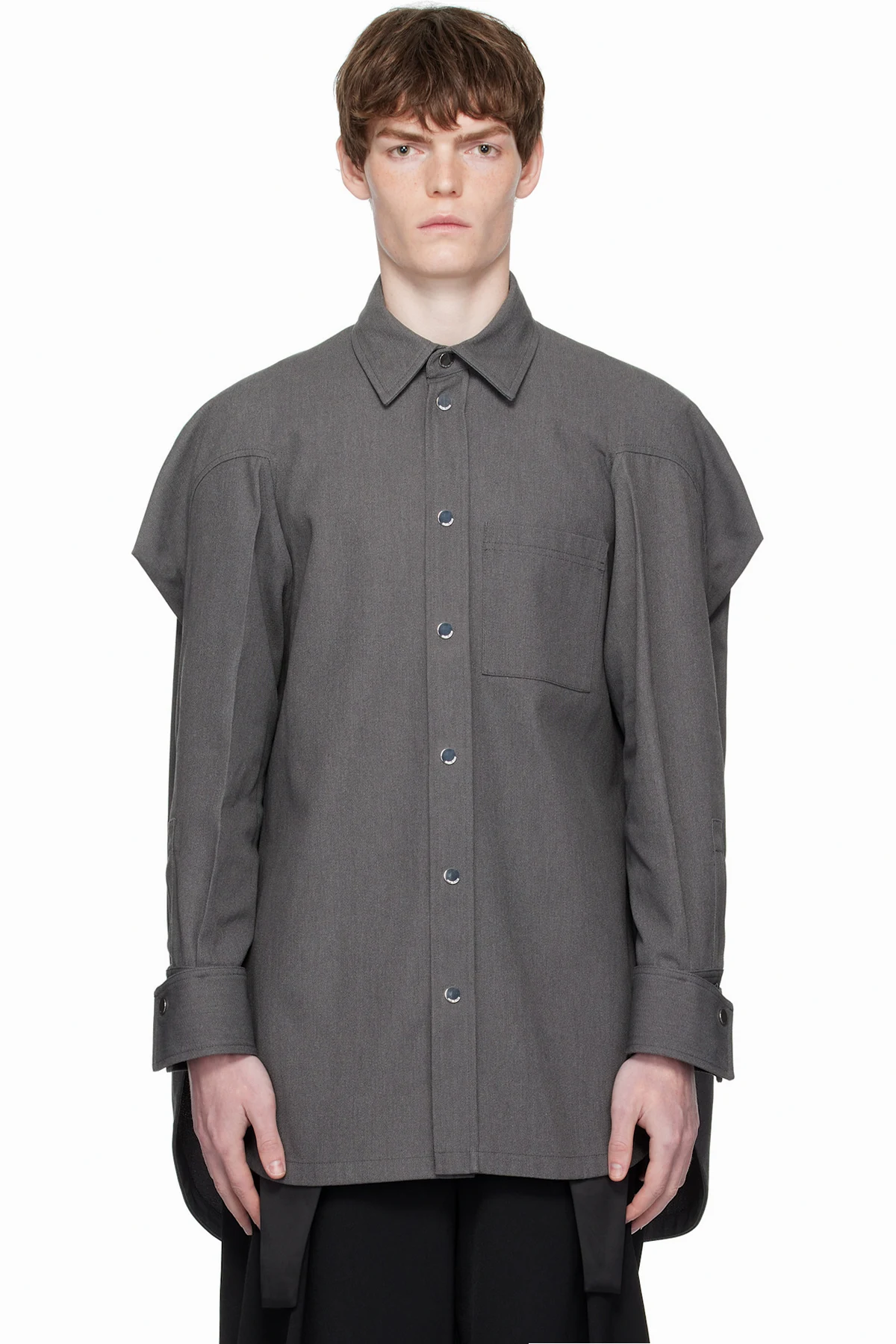 Gray Canvas Shirt