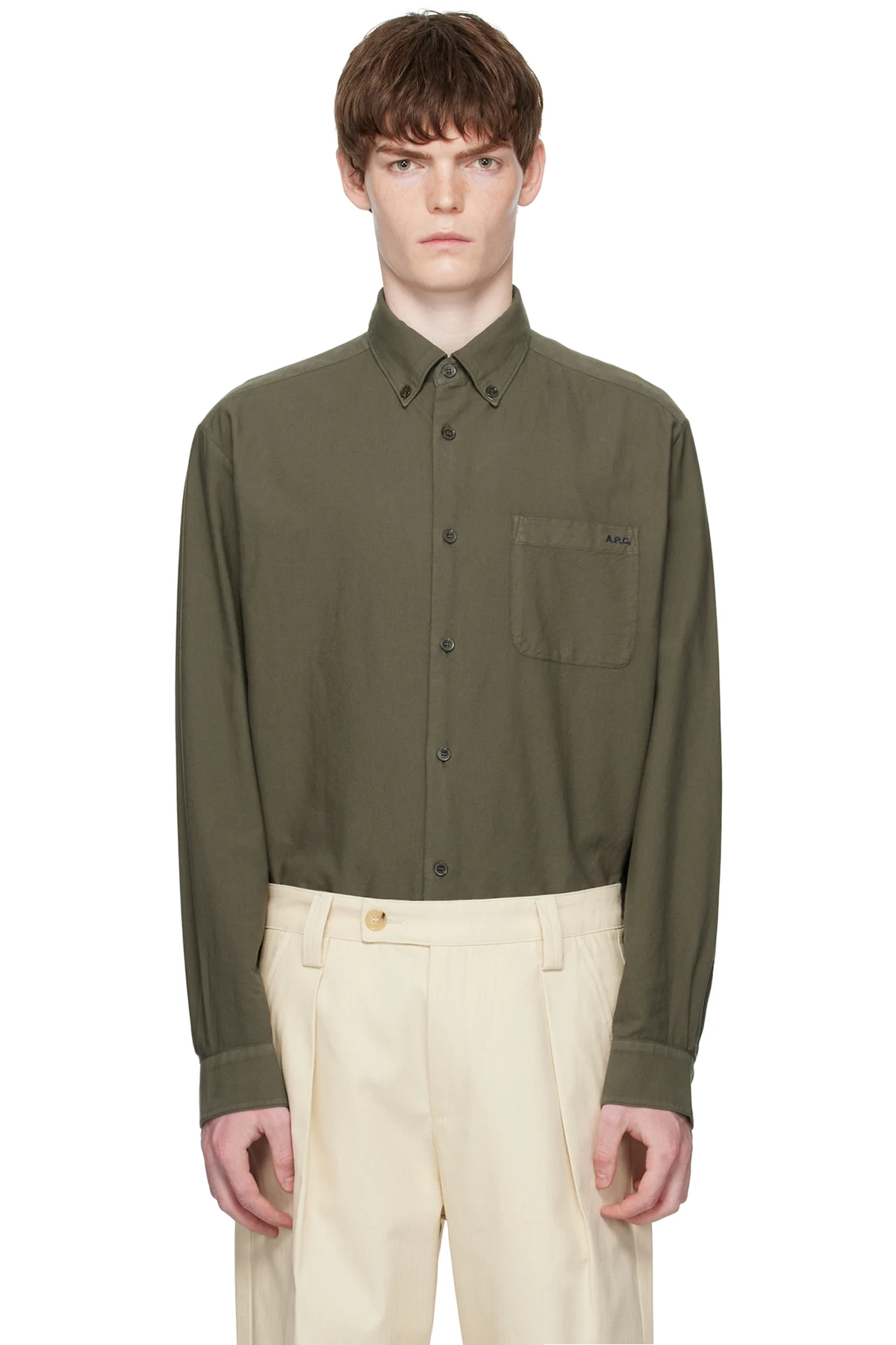 Khaki Mateo Logo Shirt