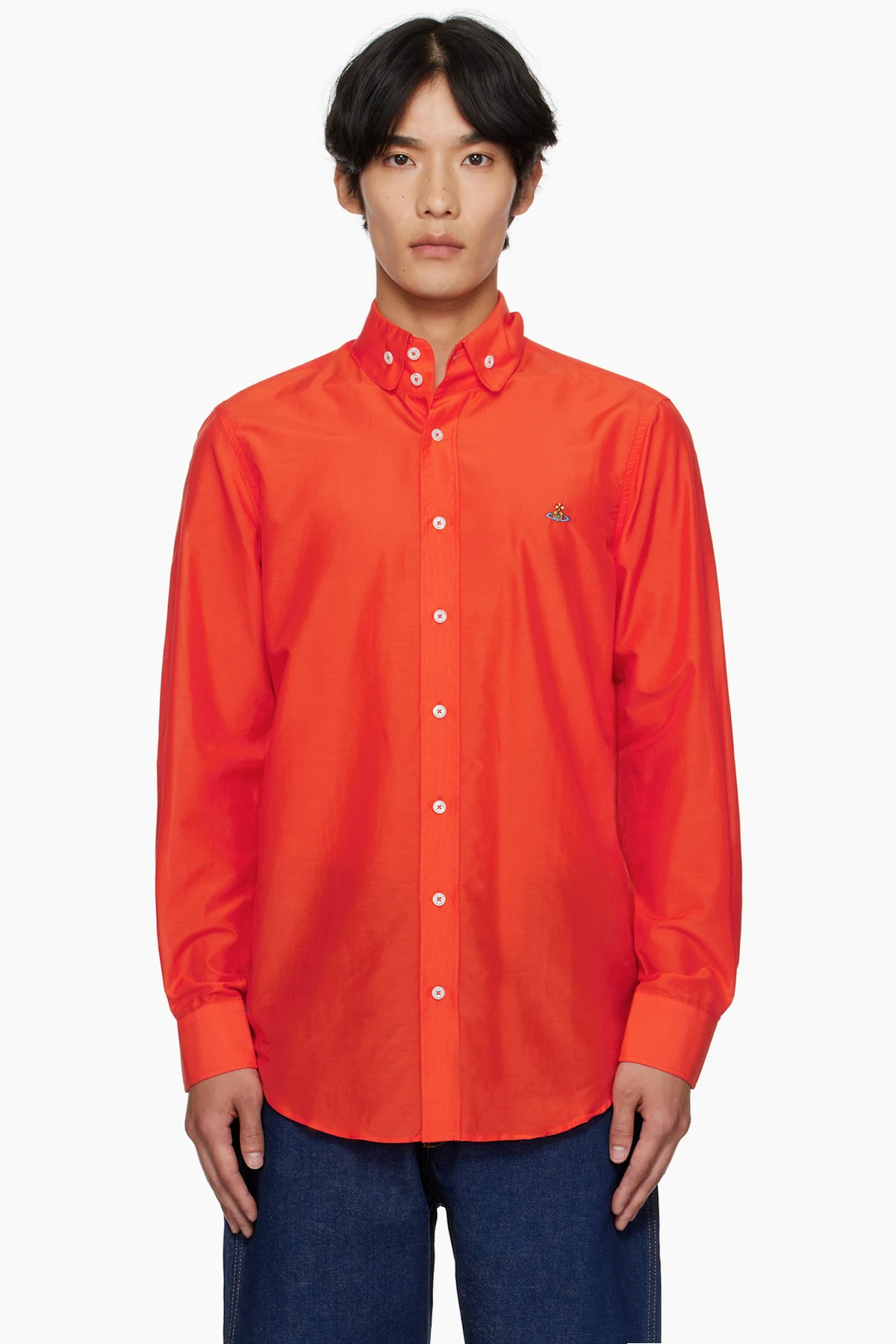 Orange Two Button Krall Shirt
