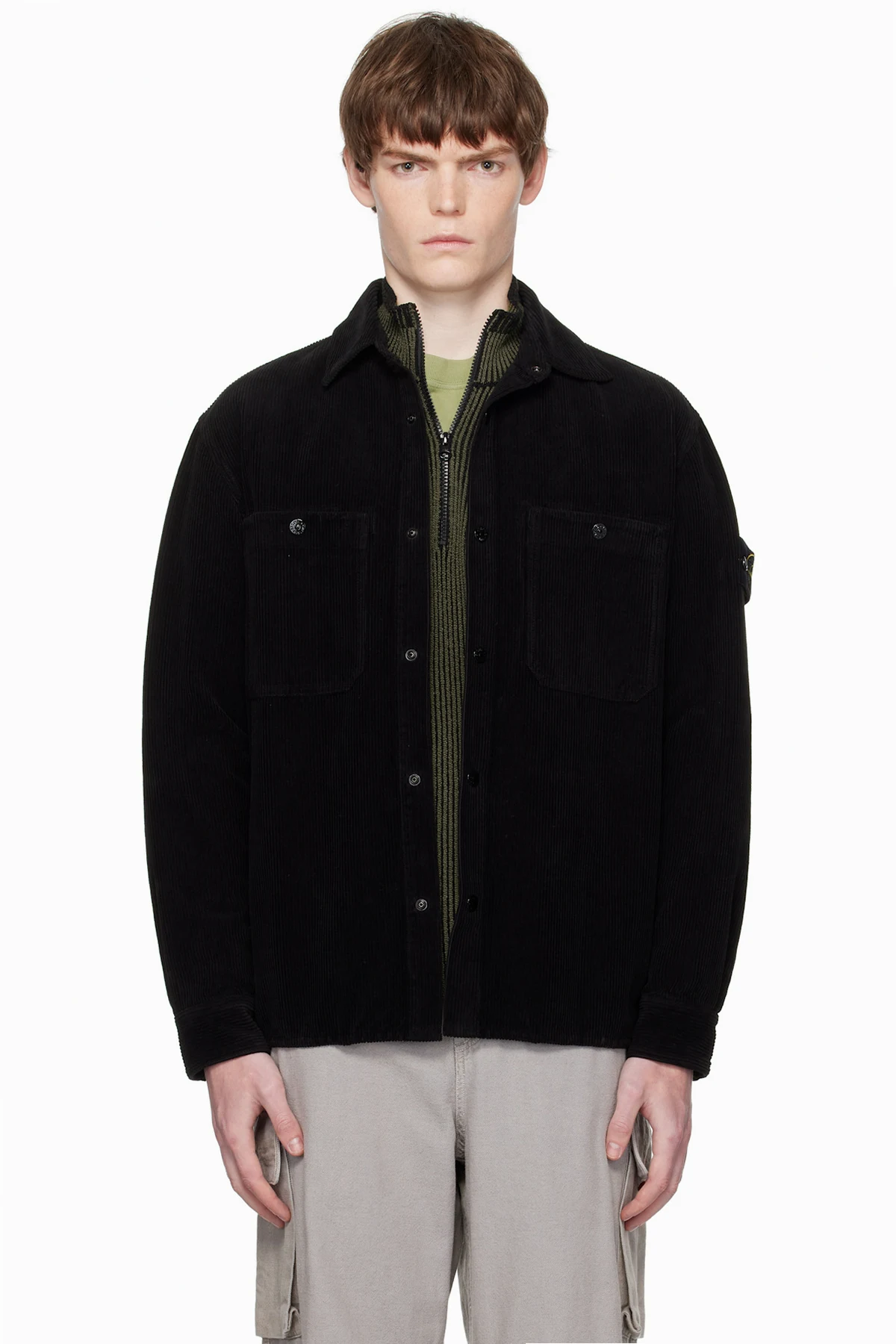 Black 1200012 Organic Cotton Corduroy 800 Shirt