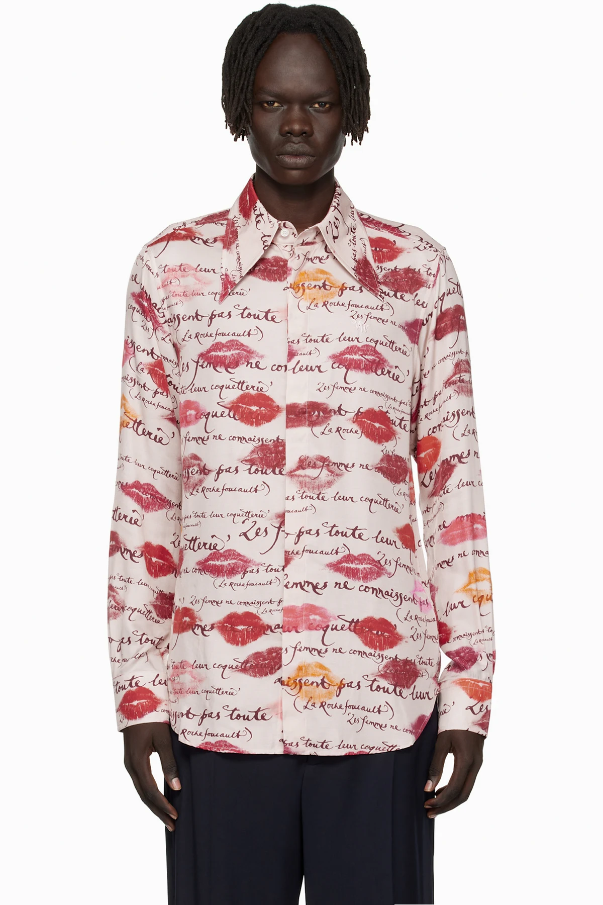 Pink Violin Tuxedo Shirt