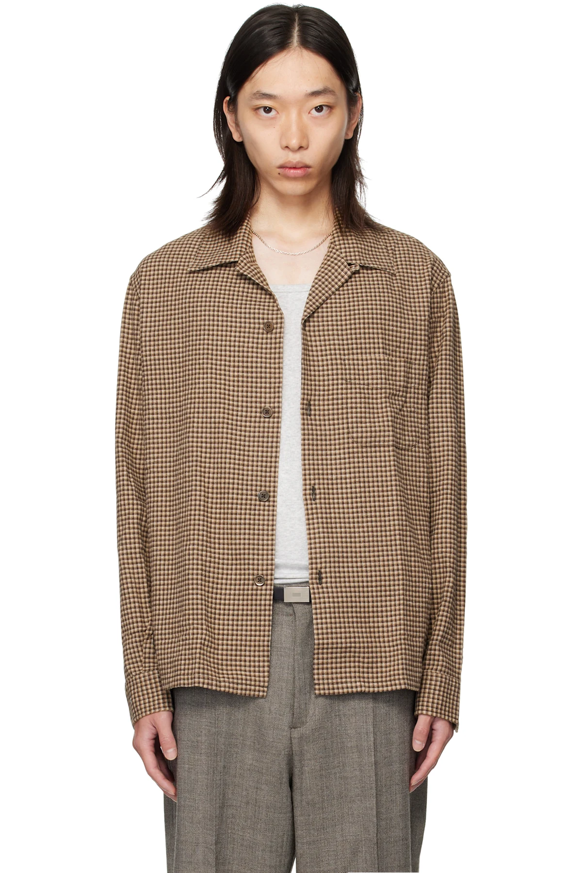 Brown Heusen Shirt
